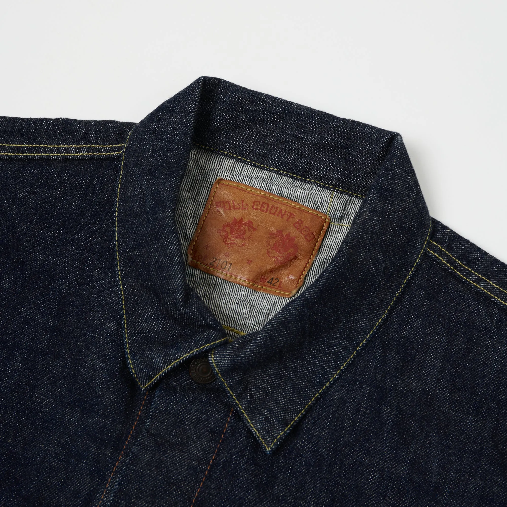 Full Count 2101 13.7oz Type III Denim Jacket - One Wash sold by Son of a Stag product image thumbnail 2