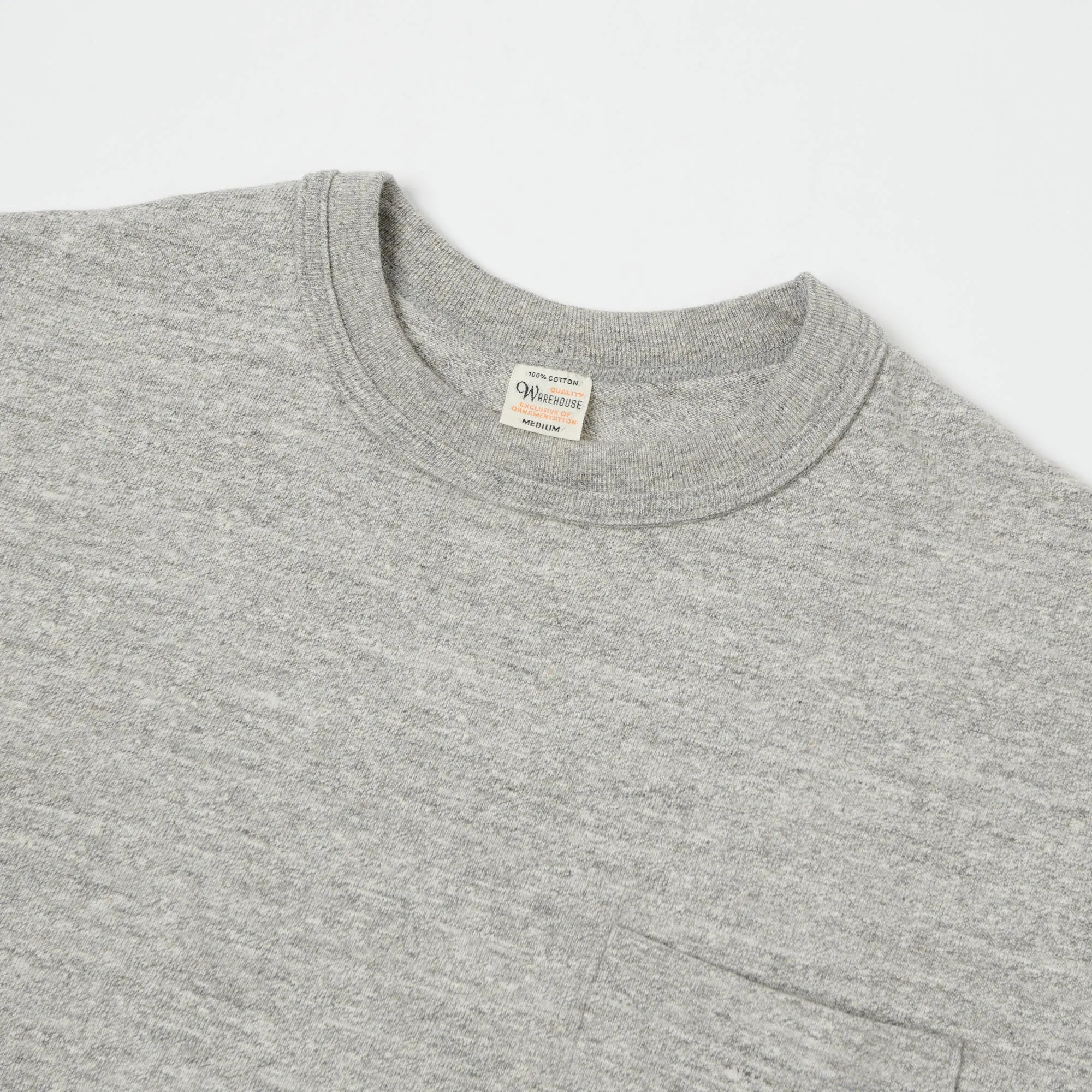 Warehouse & Co 4601 Pocket T-Shirt - Heather Grey sold by Son of a Stag product image thumbnail 3