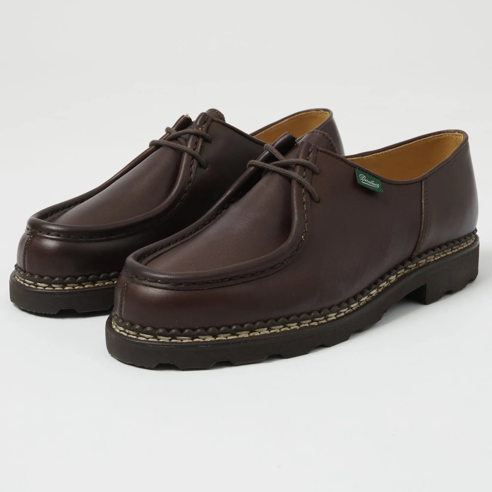 Paraboot Michael Marche Shoe - Brown Lisse Café sold by Son of a Stag