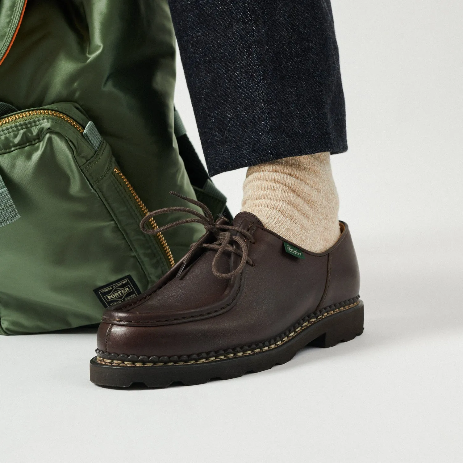 Paraboot Michael Marche Shoe - Brown Lisse Café sold by Son of a Stag product image thumbnail 2