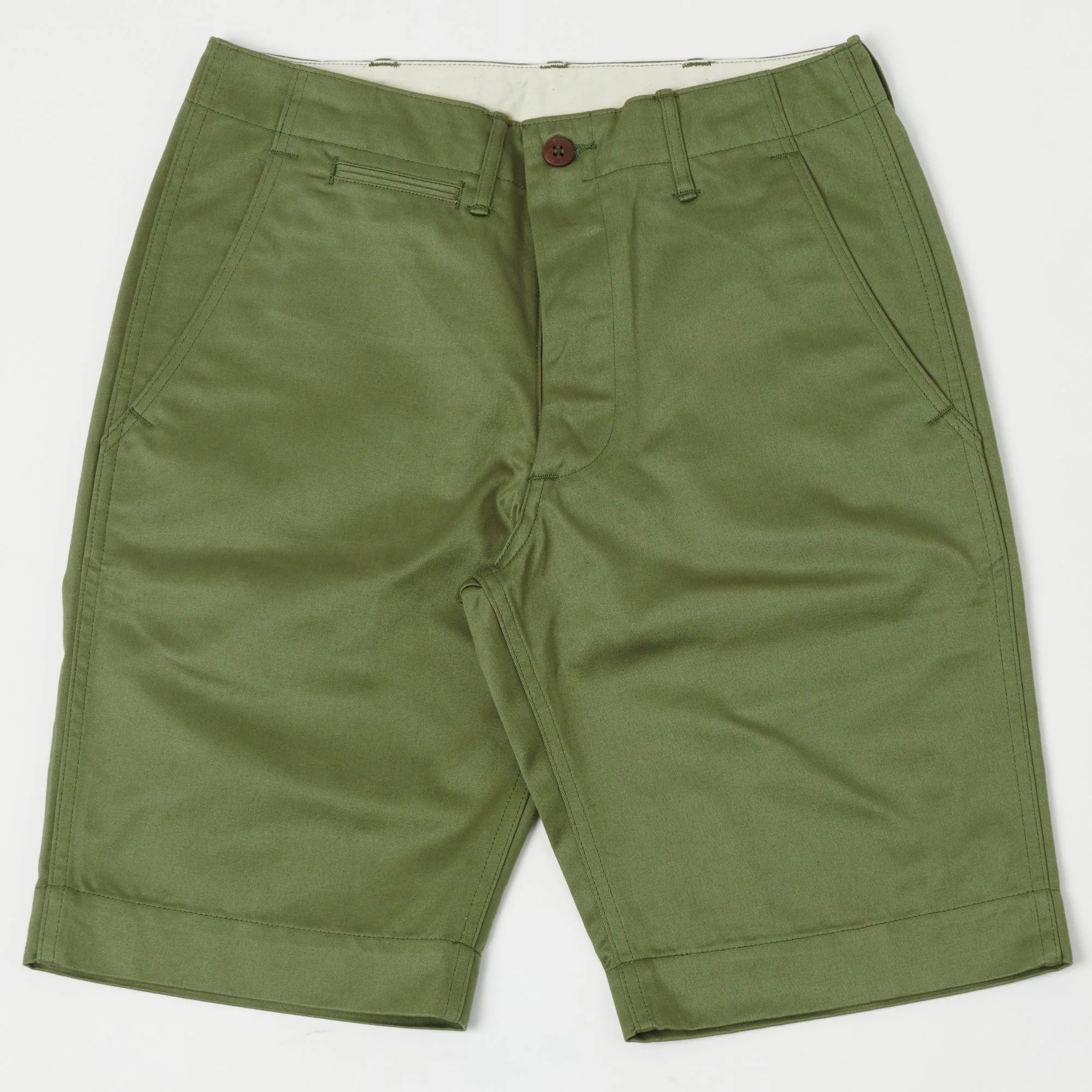 Warehouse & Co 1204 Duck Digger Chino Short - Green sold by Son of a Stag
