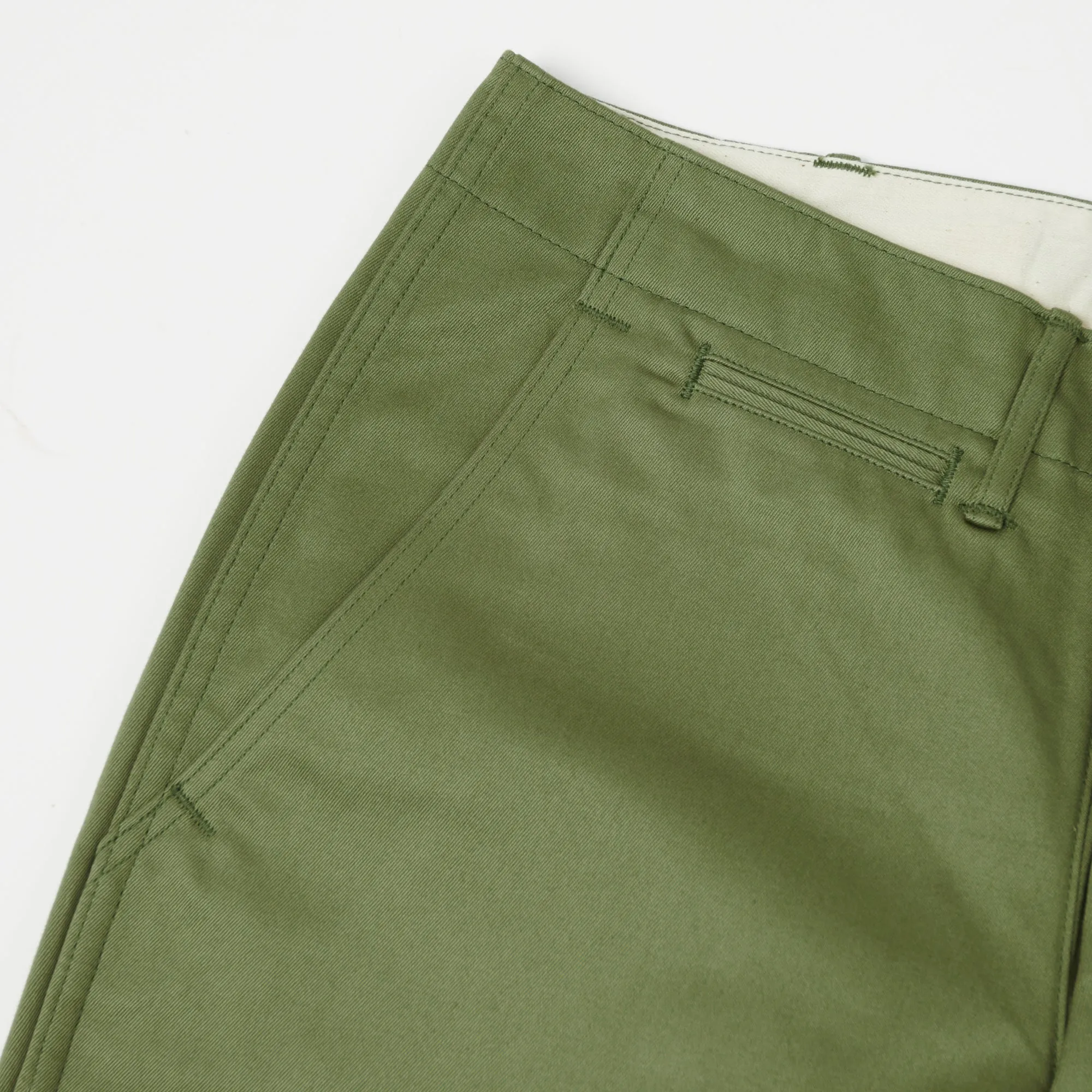 Warehouse & Co 1204 Duck Digger Chino Short - Green sold by Son of a Stag product image thumbnail 5
