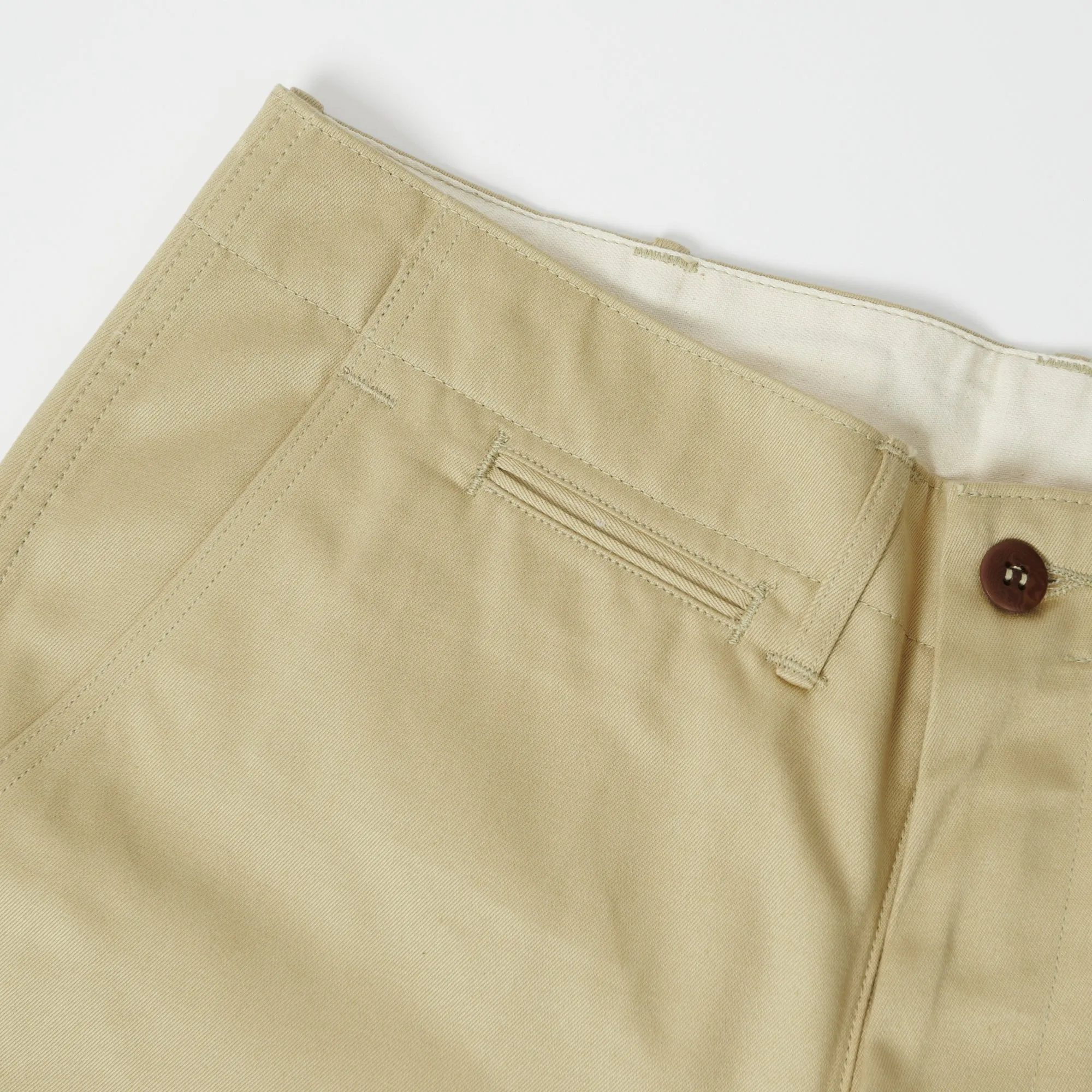 Warehouse & Co 1204 Duck Digger Chino Short - Beige sold by Son of a Stag product image thumbnail 4