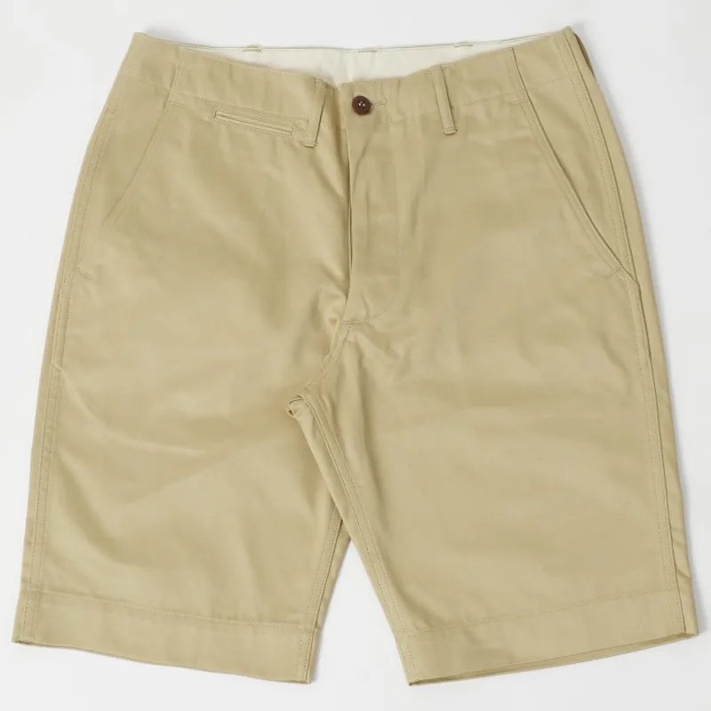 Warehouse & Co 1204 Duck Digger Chino Short - Beige made by WAREHOUSE & CO.