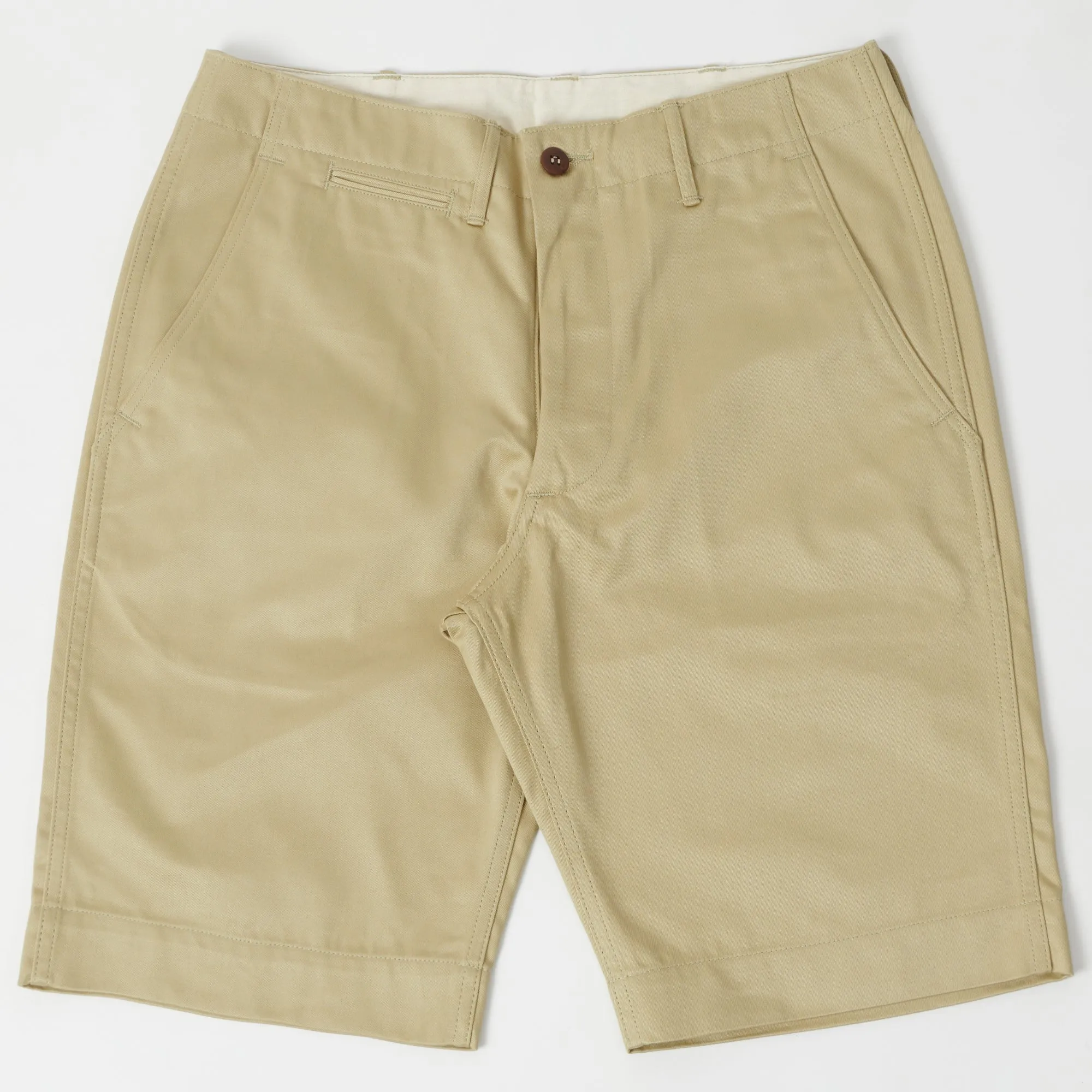 Warehouse & Co 1204 Duck Digger Chino Short - Beige sold by Son of a Stag
