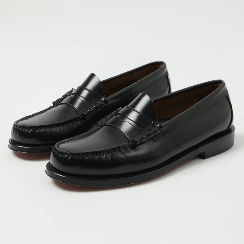 G.H. Bass & Co. Weejun Larson Moc Penny Loafer - Black sold by Son of a Stag