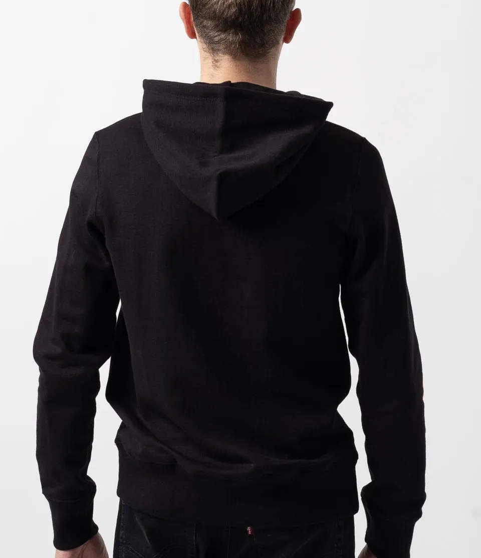 Merz b. Schwanen 382 Hooded Sweatshirt - Deep Black sold by Son of a Stag product image thumbnail 3