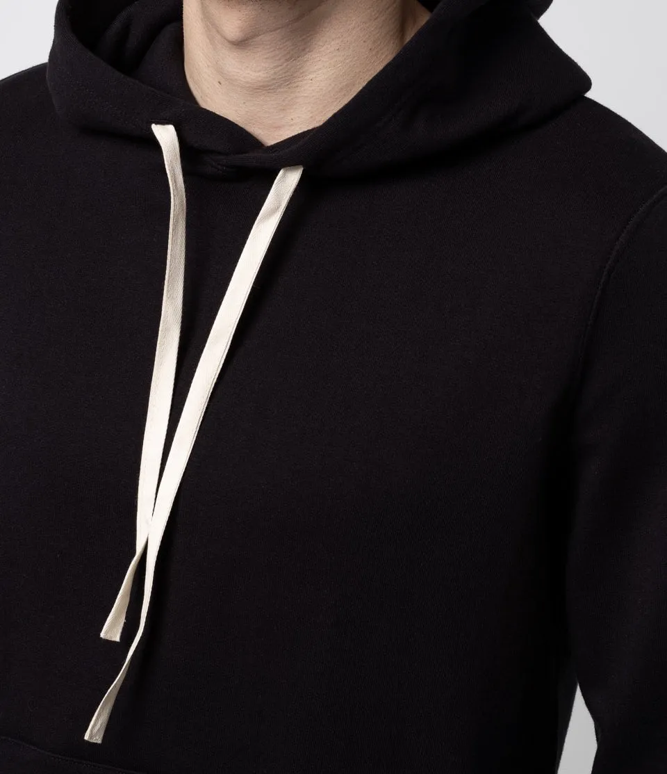 Merz b. Schwanen 382 Hooded Sweatshirt - Deep Black sold by Son of a Stag product image thumbnail 4