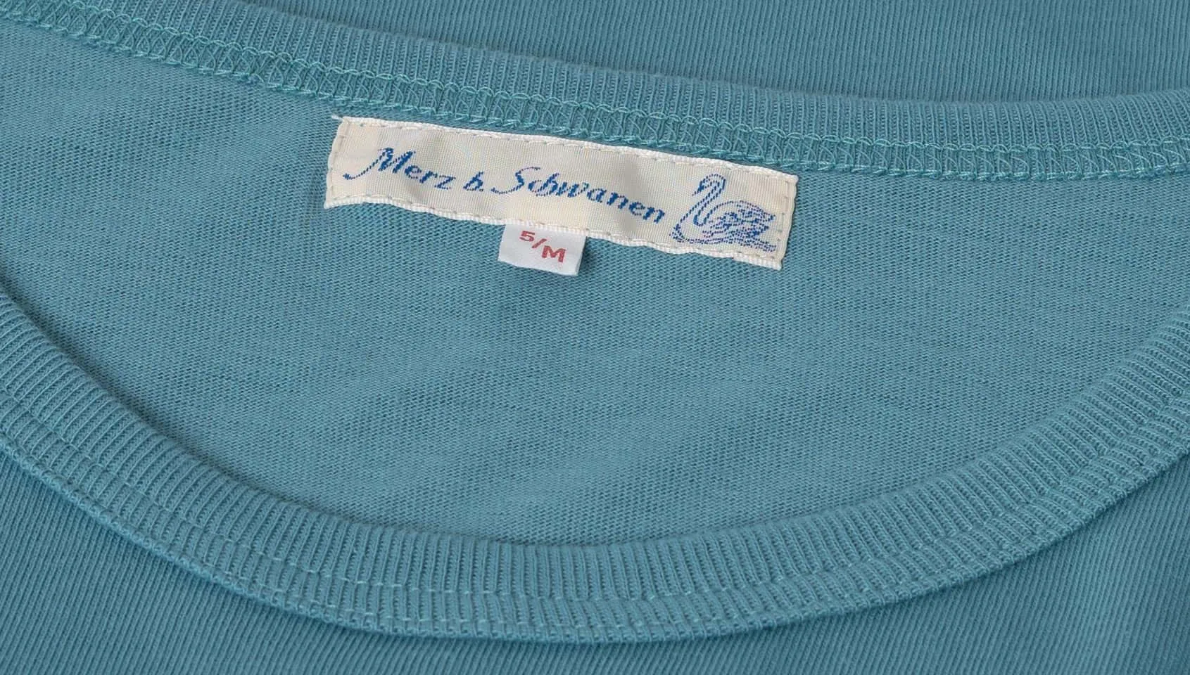 Merz b. Schwanen 1950s Classic Lightweight T-Shirt - Aqua sold by Son of a Stag product image thumbnail 4