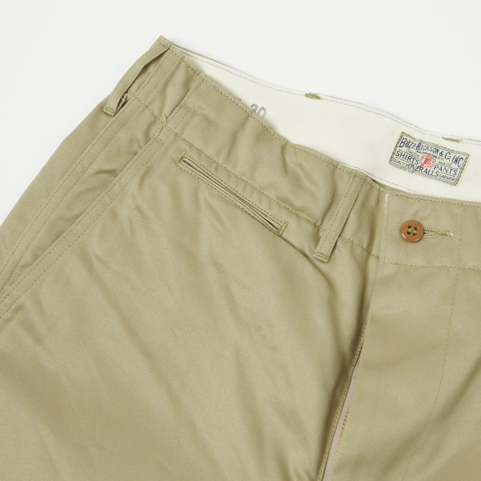 Buzz Rickson's Original-Spec. Chino - Khaki sold by Son of a Stag product image thumbnail 4
