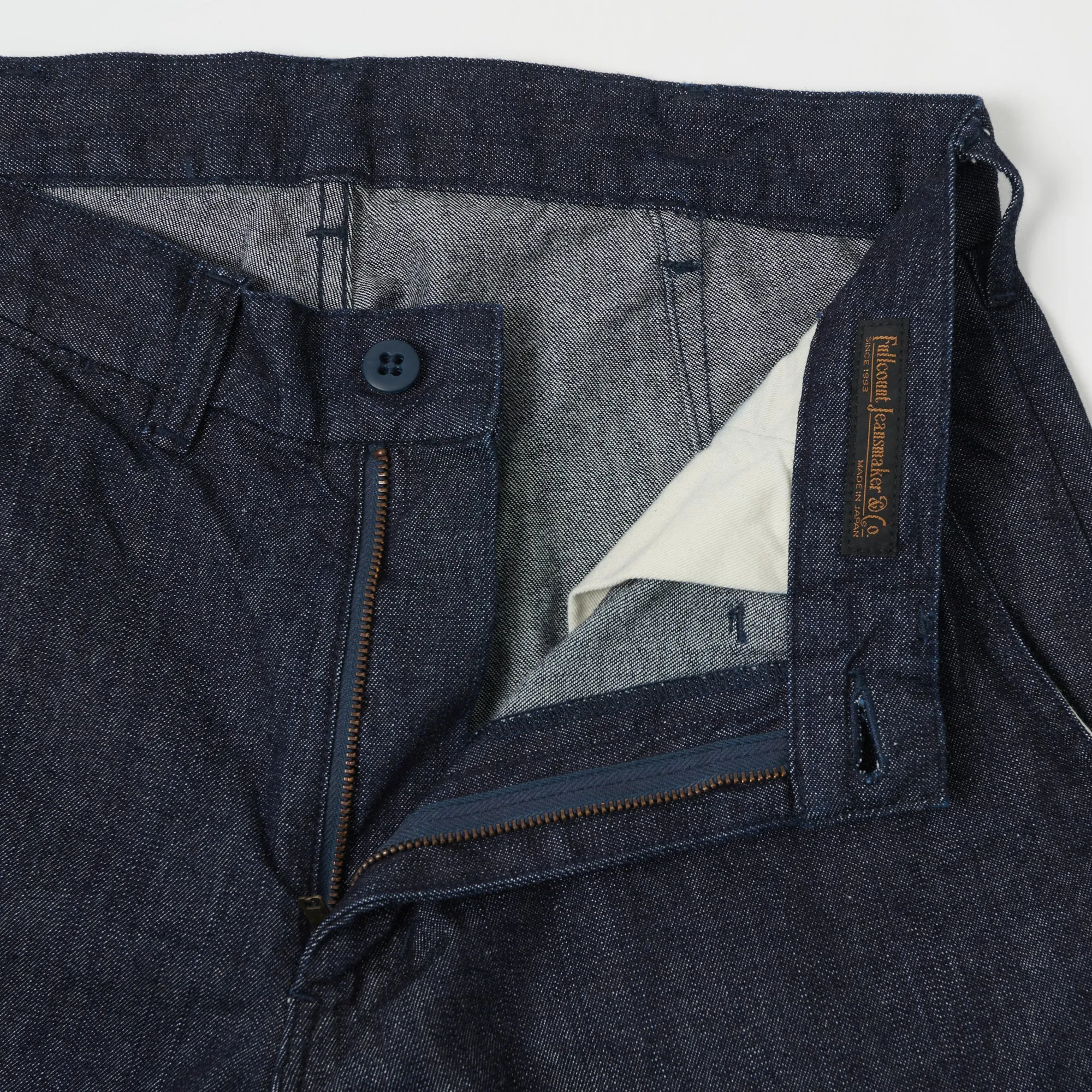 FULLCOUNT 1002 Tapered Denim Trouser - One Wash sold by Son of a Stag product image thumbnail 2