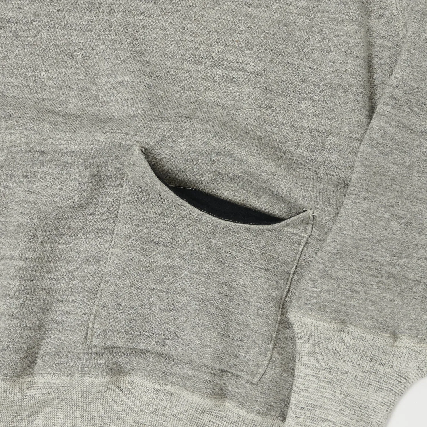 Warehouse & Co 453 Two Pocket Hooded Sweatshirt - Heather Grey sold by Son of a Stag product image thumbnail 5