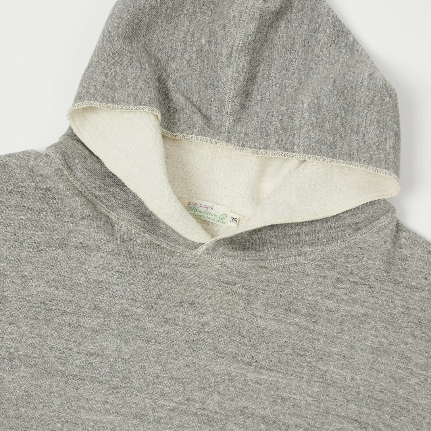 Warehouse & Co 453 Two Pocket Hooded Sweatshirt - Heather Grey sold by Son of a Stag product image thumbnail 2