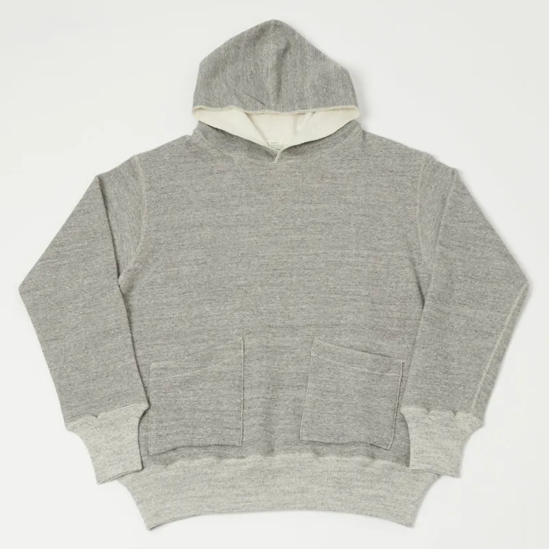 Warehouse & Co 453 Two Pocket Hooded Sweatshirt - Heather Grey sold by Son of a Stag