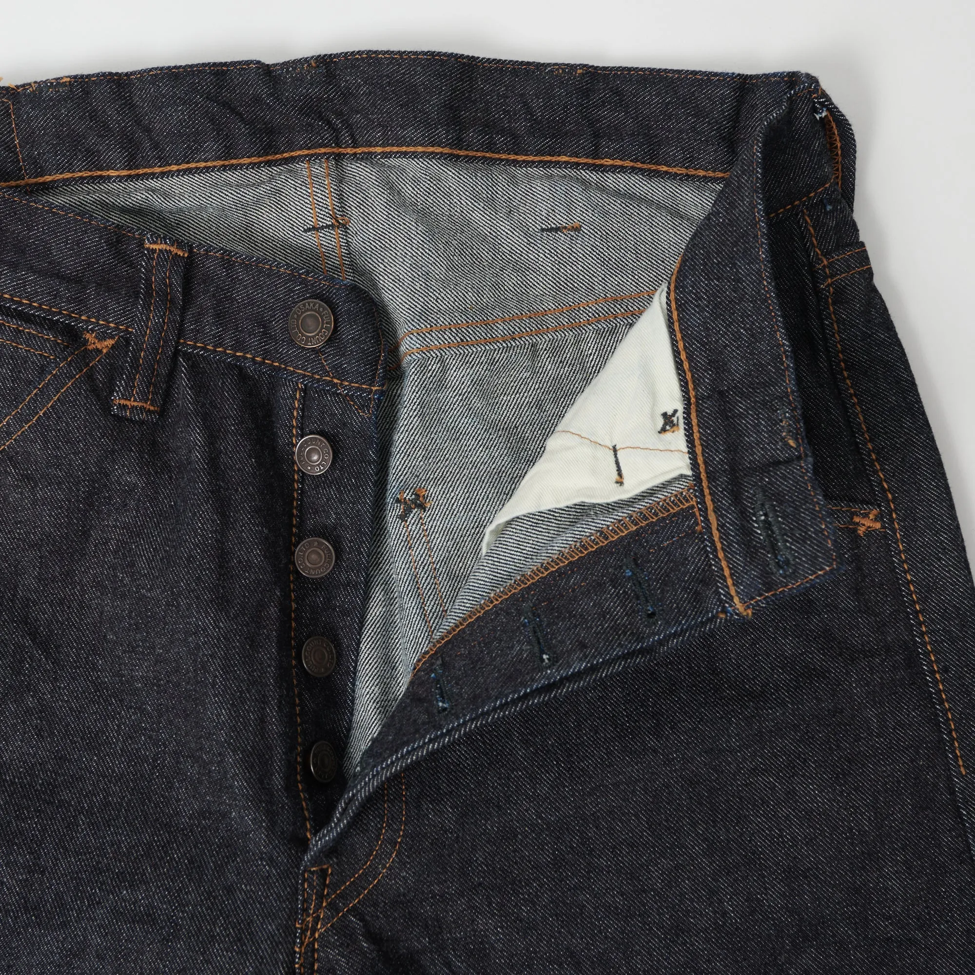 FULLCOUNT 1001 14.4oz Left Hand Twill Slim Tapered Jean - One Wash sold by Son of a Stag product image thumbnail 5