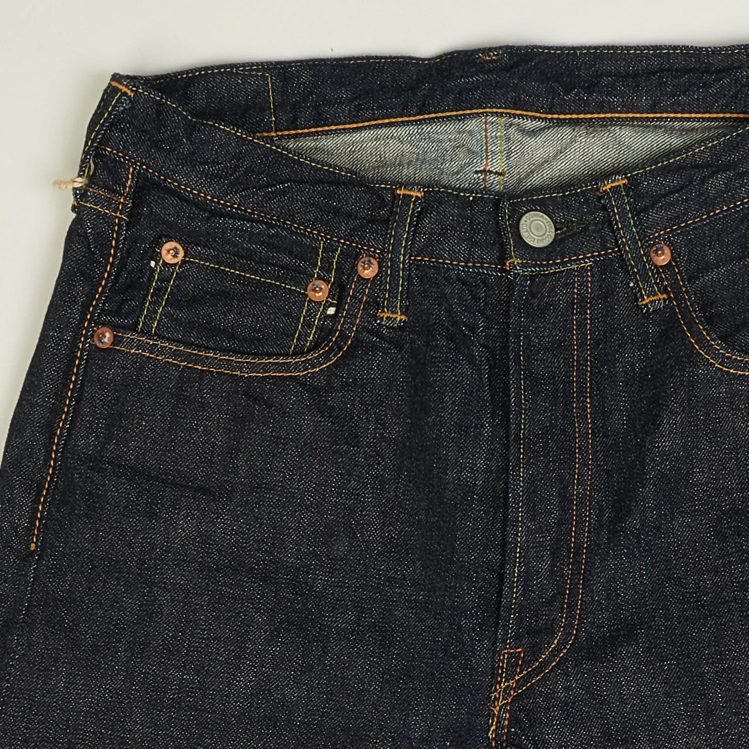 FULLCOUNT 1110XX 15.5oz Slim Tapered Jean - Raw sold by Son of a Stag product image thumbnail 4