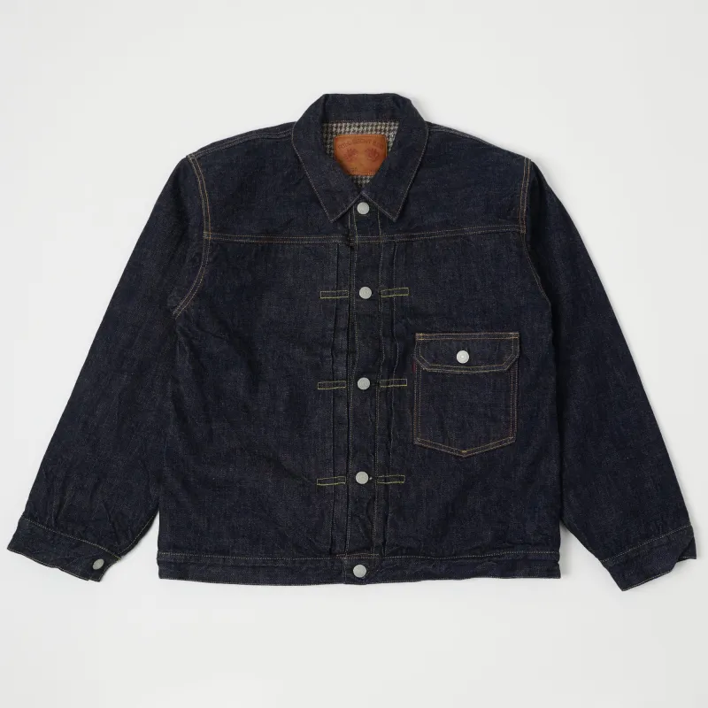 Full Count 2109 13.75oz Blanket Lined Type I Denim Jacket - One Wash sold by Son of a Stag