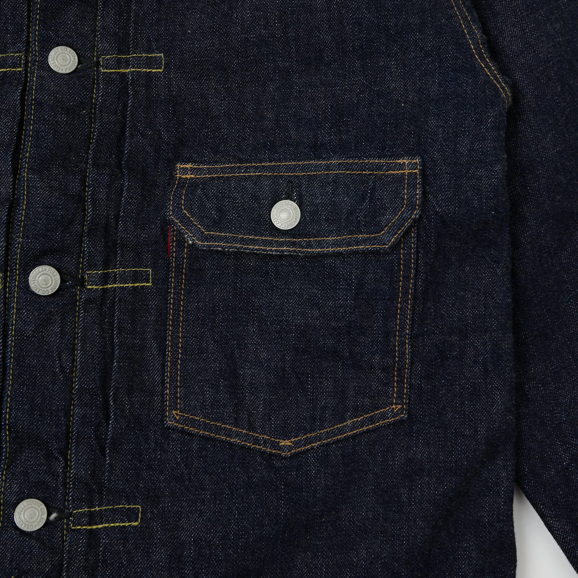 FULLCOUNT 2109 13.75oz Blanket Lined Type I Denim Jacket - One Wash sold by Son of a Stag product image thumbnail 3