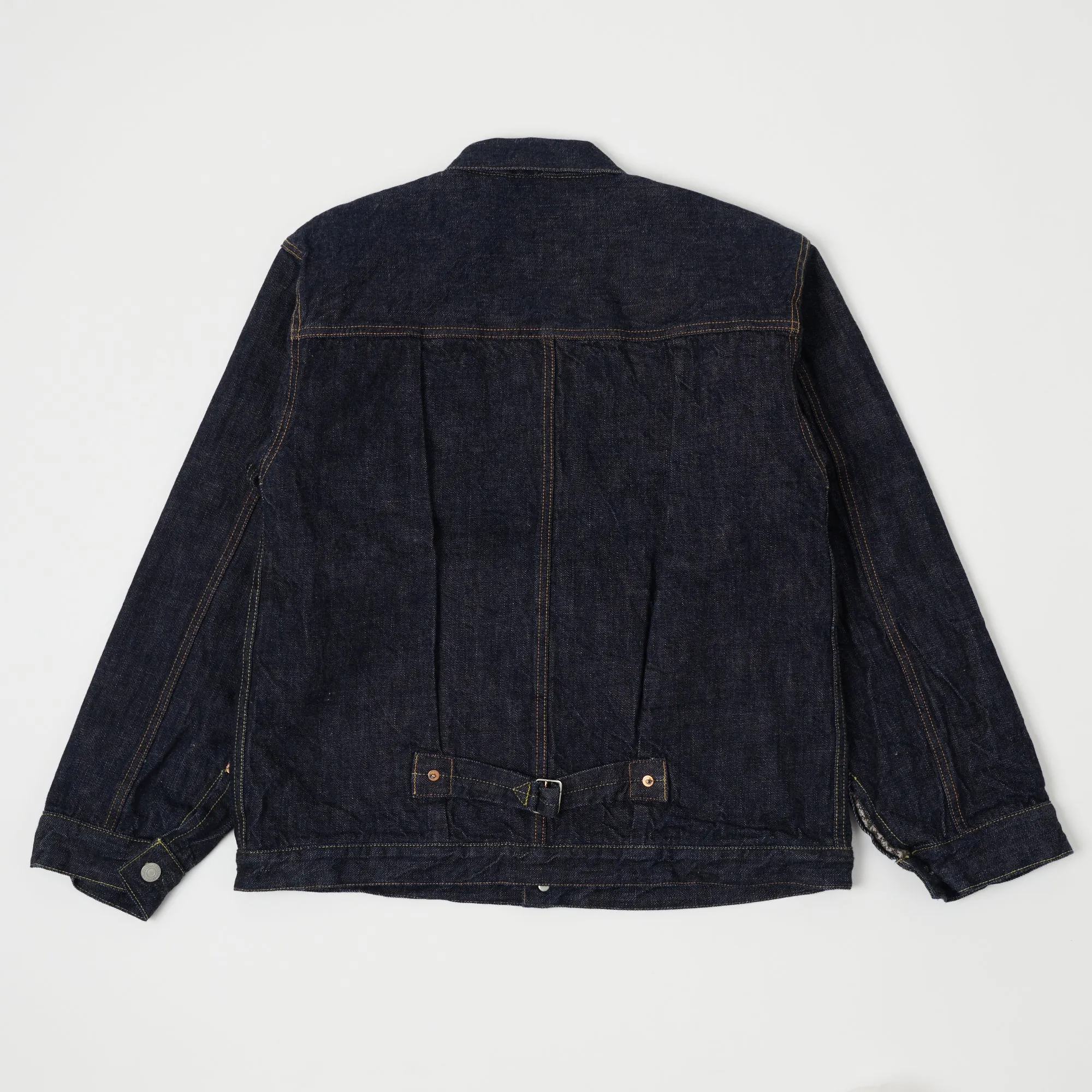 FULLCOUNT 2109 13.75oz Blanket Lined Type I Denim Jacket - One Wash sold by Son of a Stag product image thumbnail 4