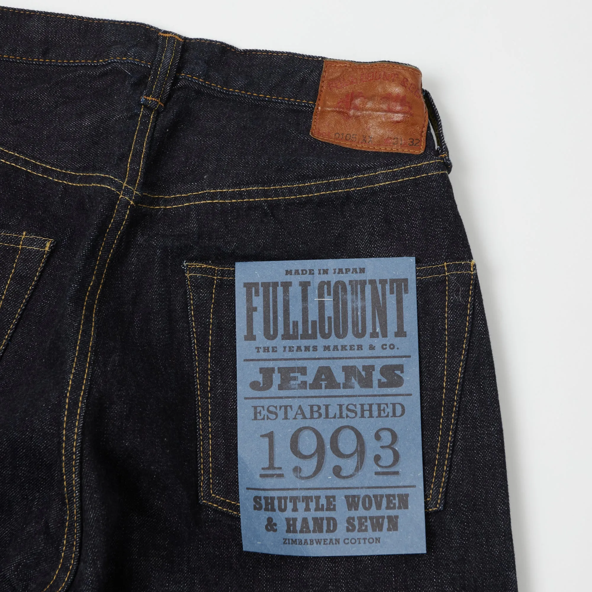 FULLCOUNT 0105XX 15.5oz Wide Straight Jean - One Wash sold by Son of a Stag product image thumbnail 2