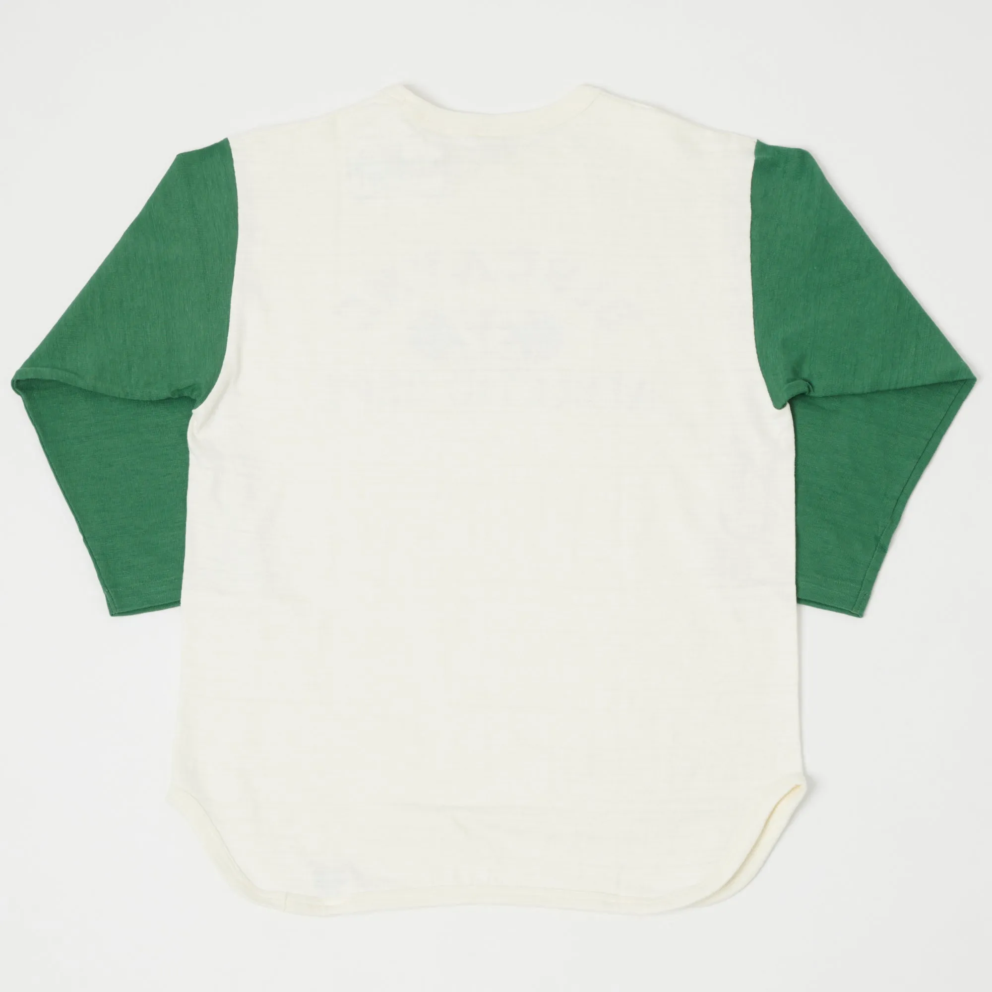 Warehouse & Co 4800 Baseball T-Shirt - Cream/Light Green sold by Son of a Stag product image thumbnail 3