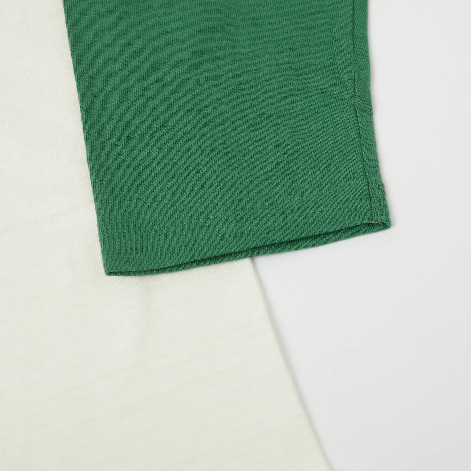 Warehouse & Co 4800 Baseball T-Shirt - Cream/Light Green sold by Son of a Stag product image thumbnail 5