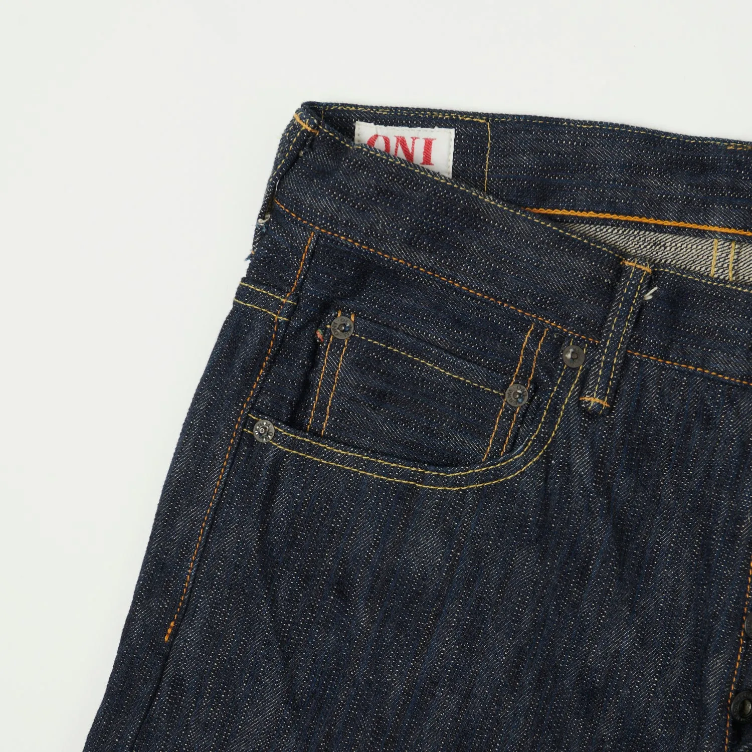 ONI Denim 642NIKHN 'Kihannen' Natural Indigo 18oz Regular Tapered Jean - One Wash sold by Son of a Stag product image thumbnail 4
