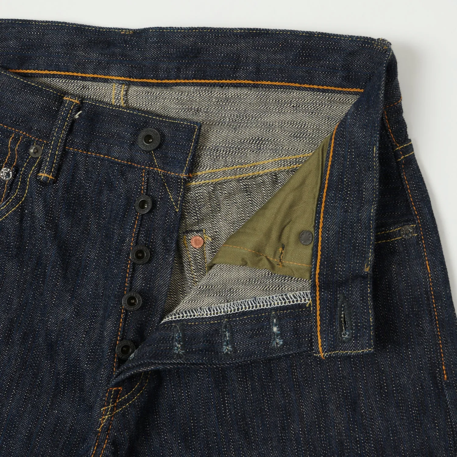 ONI Denim 642NIKHN 'Kihannen' Natural Indigo 18oz Regular Tapered Jean - One Wash sold by Son of a Stag product image thumbnail 5