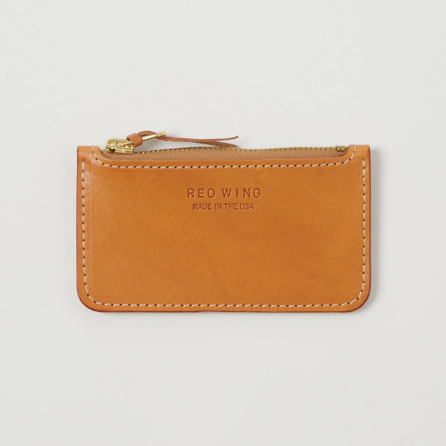 Red Wing 95030 Zipper Coin Pouch - Natural Tan sold by Son of a Stag