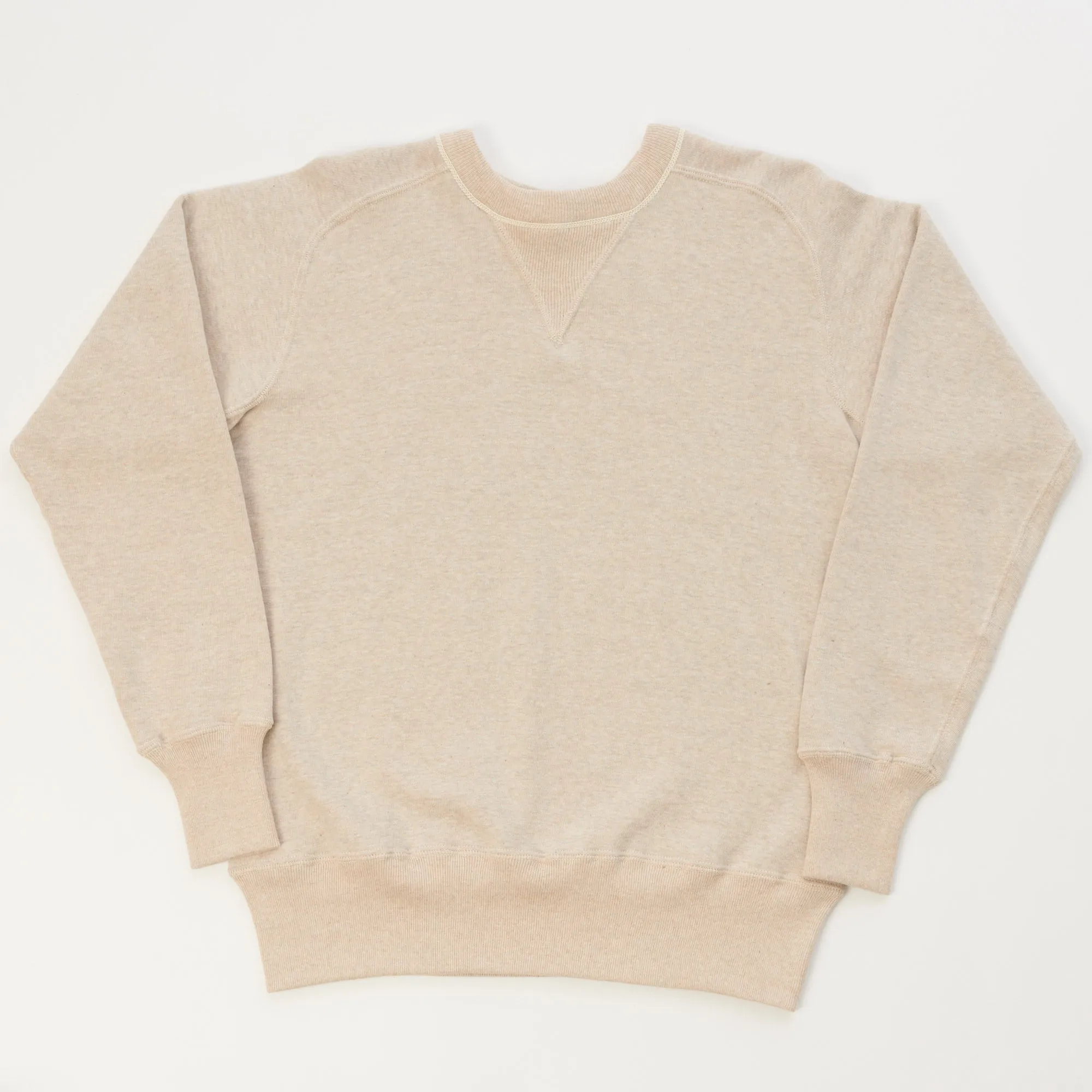 Warehouse & Co 404 Freedom Sleeve Sweatshirt - Oatmeal sold by Son of a Stag
