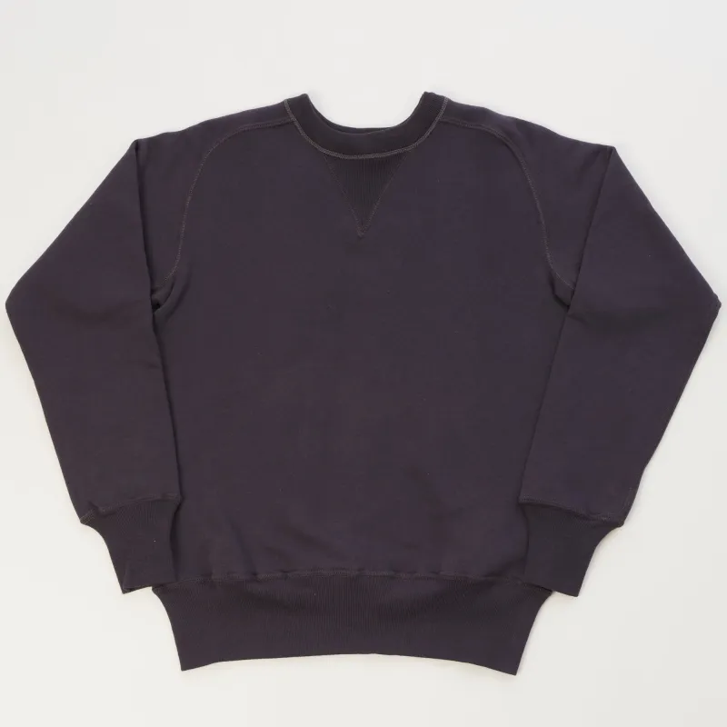 Warehouse & Co 404 Freedom Sleeve Sweatshirt - Dark Navy sold by Son of a Stag