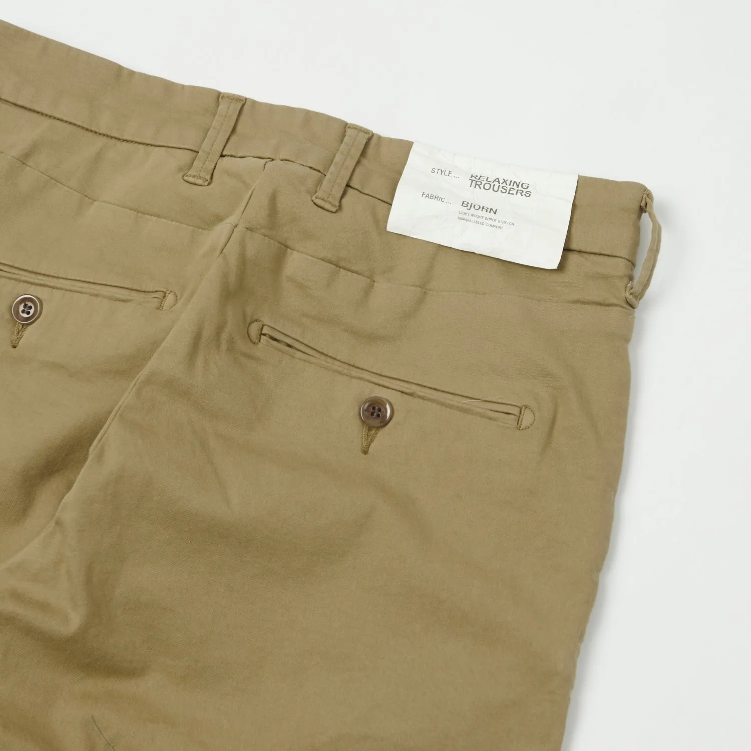 Spellbound Slim Tapered Stretch Chino - Khaki Beige sold by Son of a Stag product image thumbnail 2