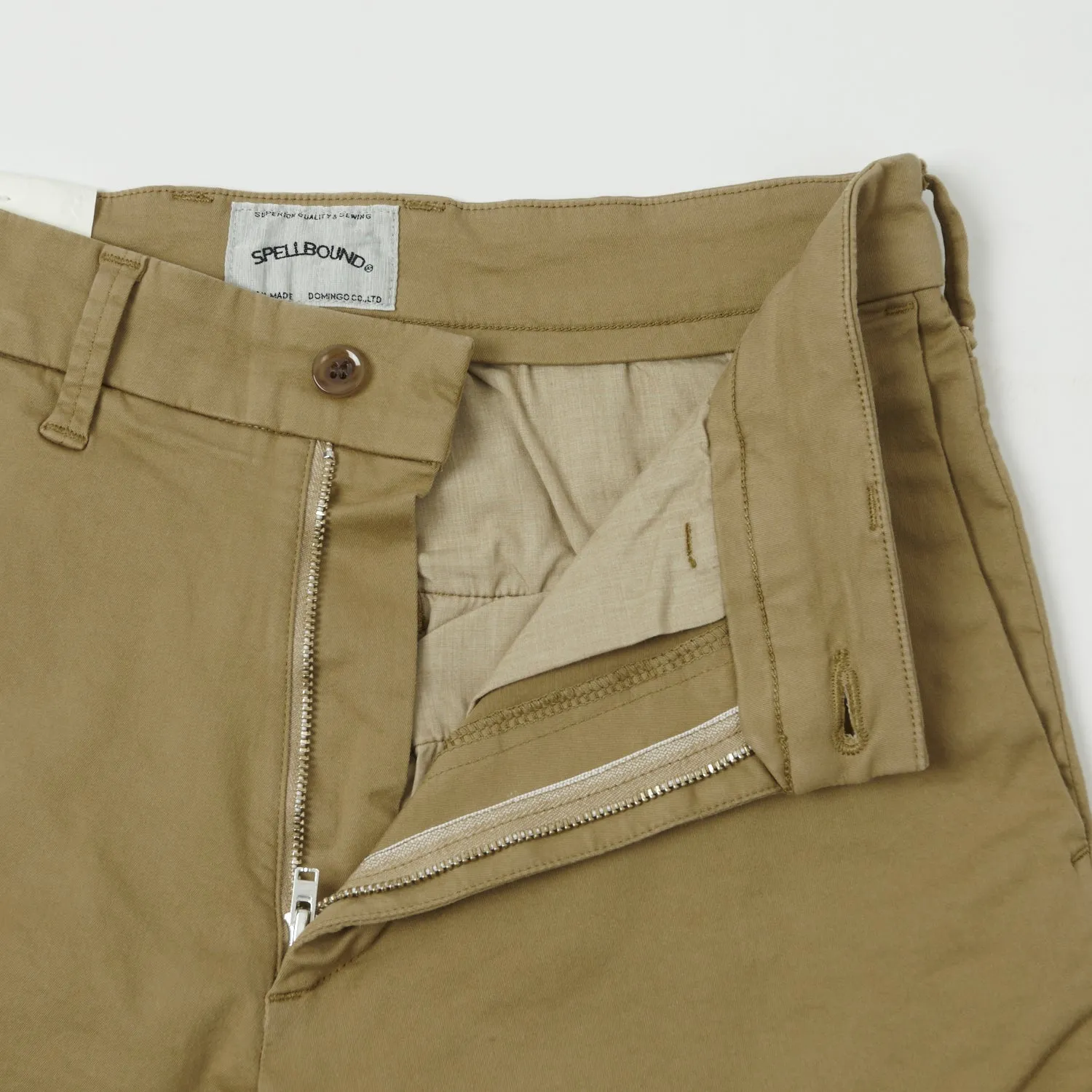 Spellbound Slim Tapered Stretch Chino - Khaki Beige sold by Son of a Stag product image thumbnail 3