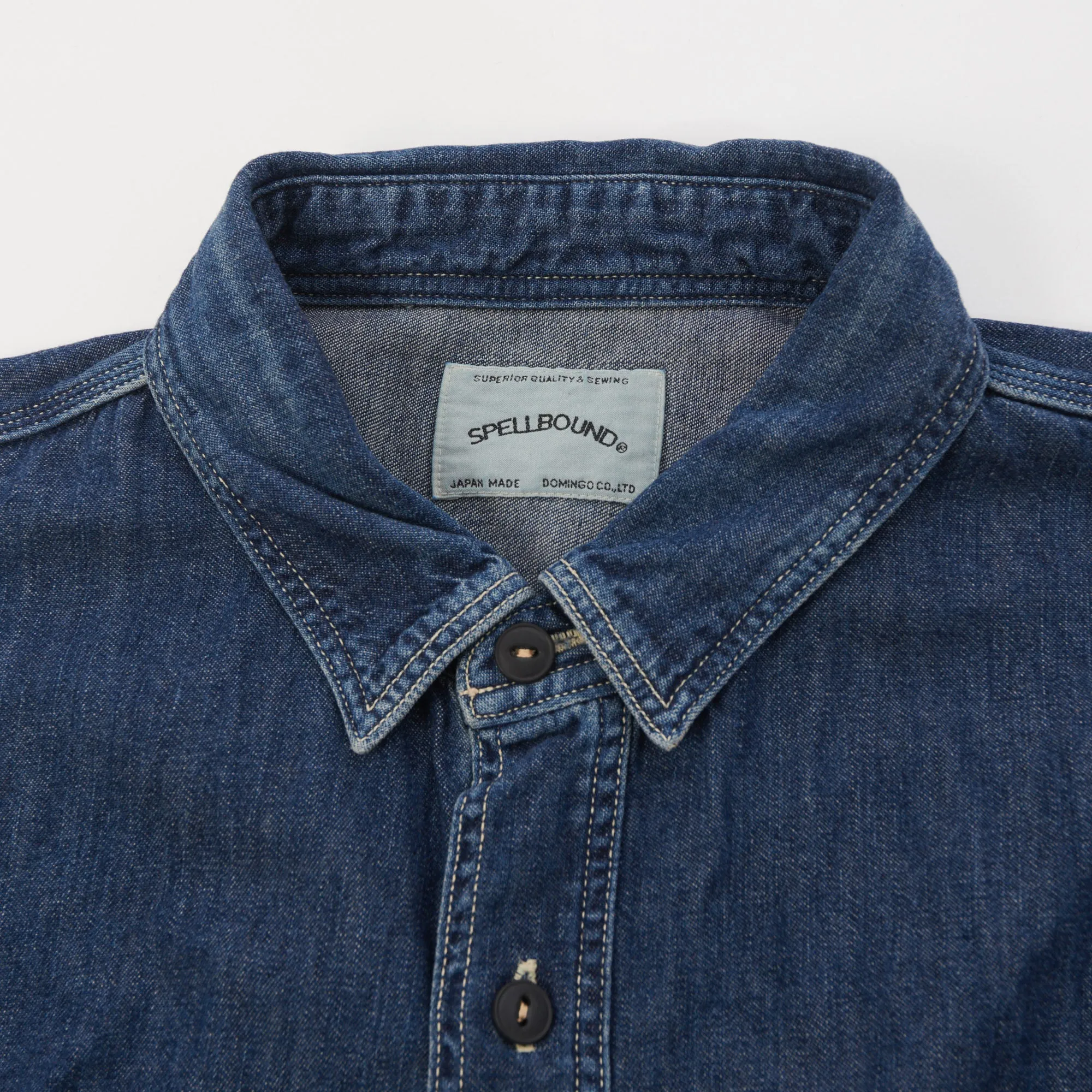 Spellbound Denim Work Shirt - Mid Wash sold by Son of a Stag product image thumbnail 2