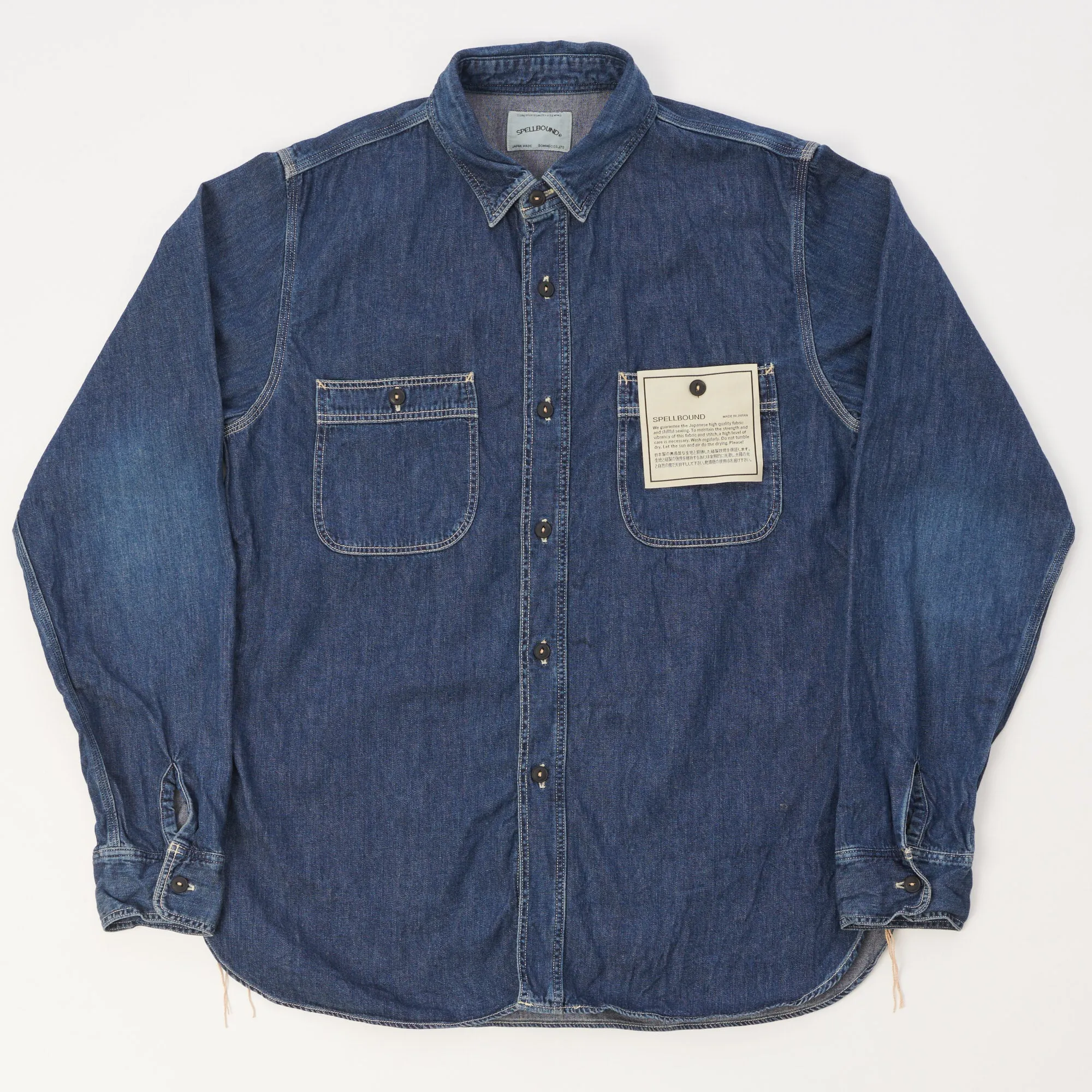Spellbound Denim Work Shirt - Mid Wash sold by Son of a Stag
