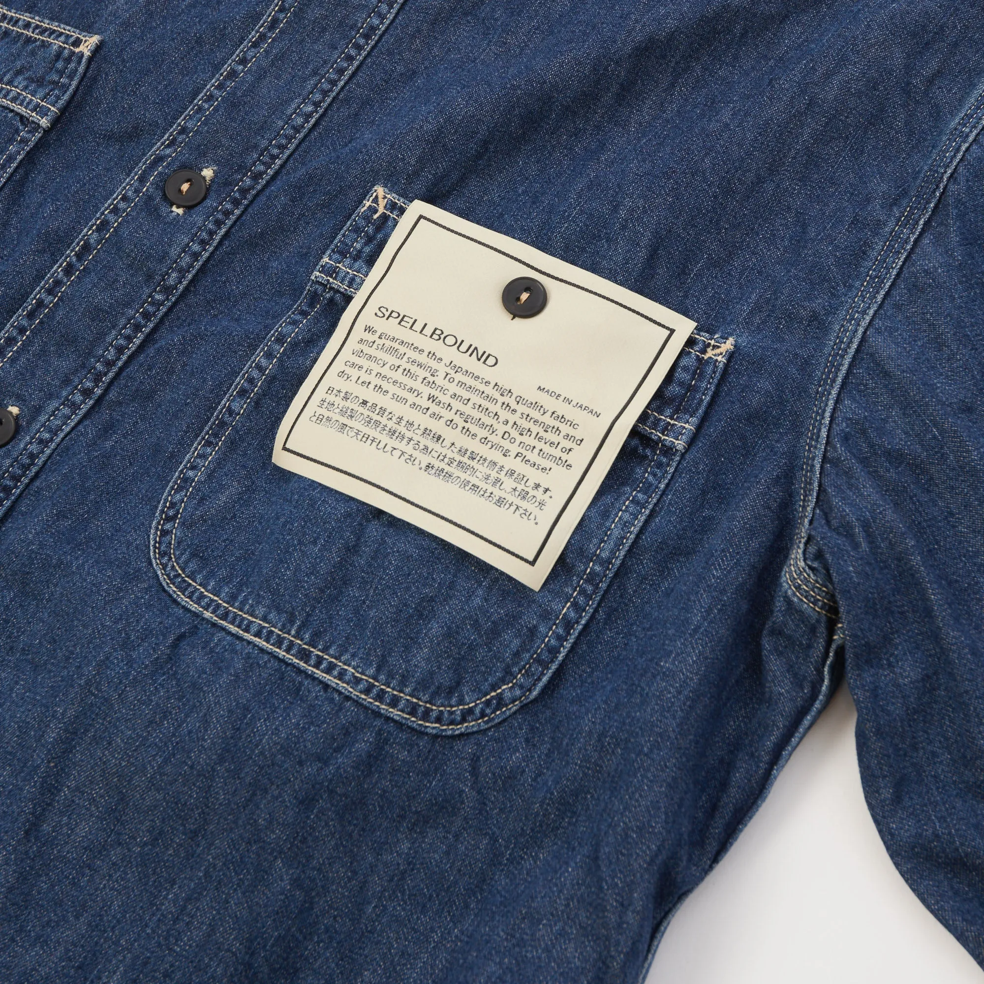 Spellbound Denim Work Shirt - Mid Wash sold by Son of a Stag product image thumbnail 4