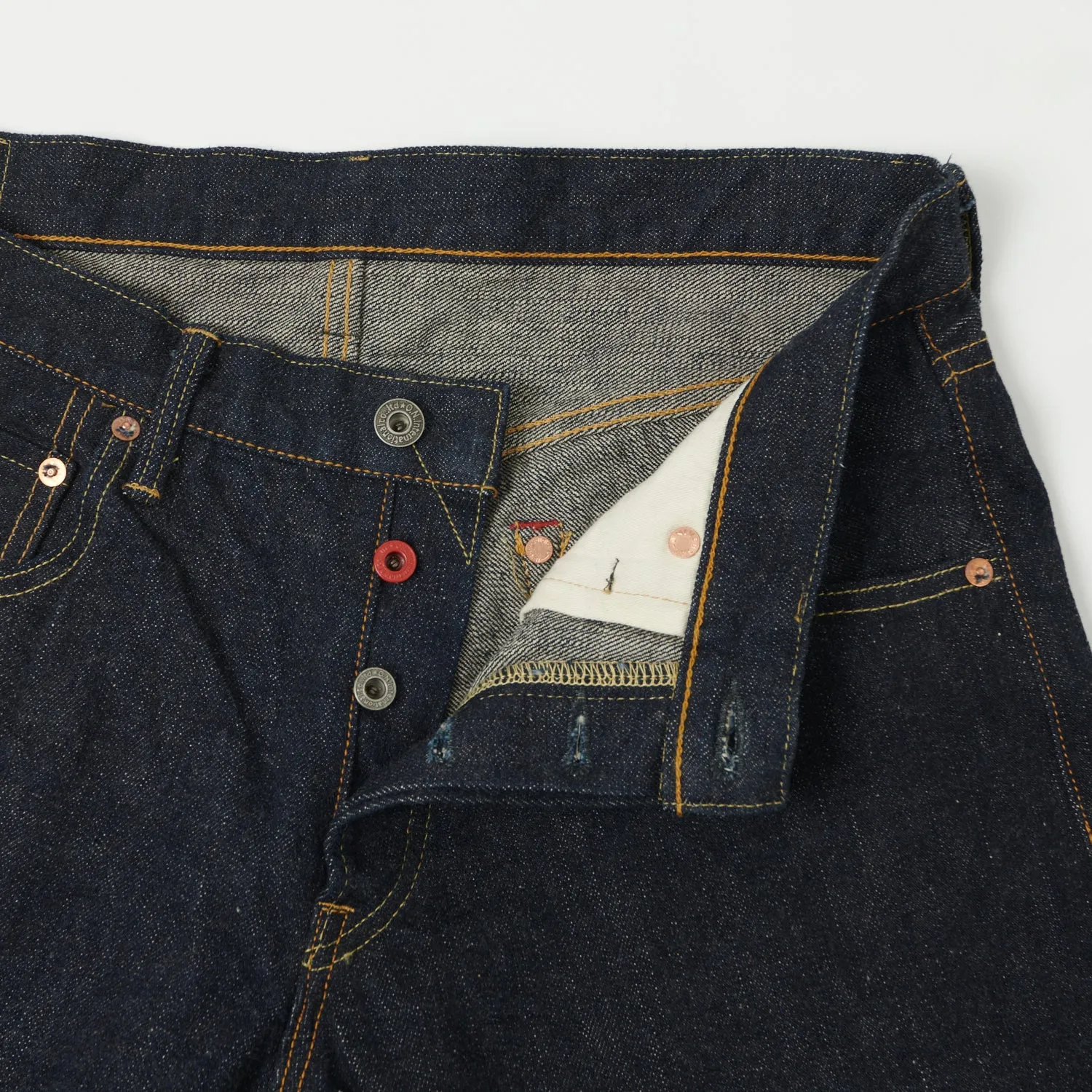 ONI Denim 622RC 16oz Natural Indigo Red Caliper Regular Tapered Jean - One Wash sold by Son of a Stag product image thumbnail 5