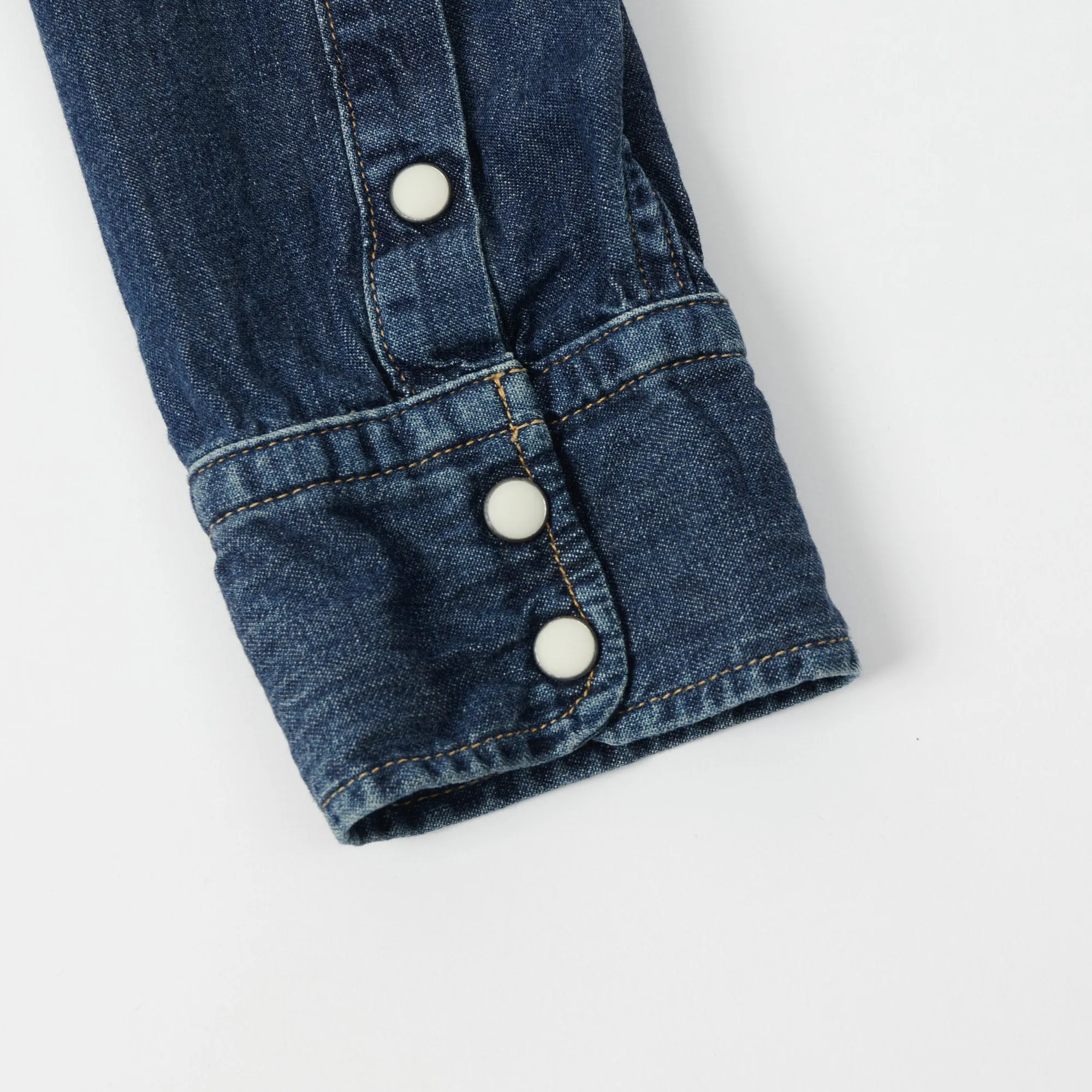 Spellbound 6oz Denim Western Shirt - Dark Wash sold by Son of a Stag product image thumbnail 5