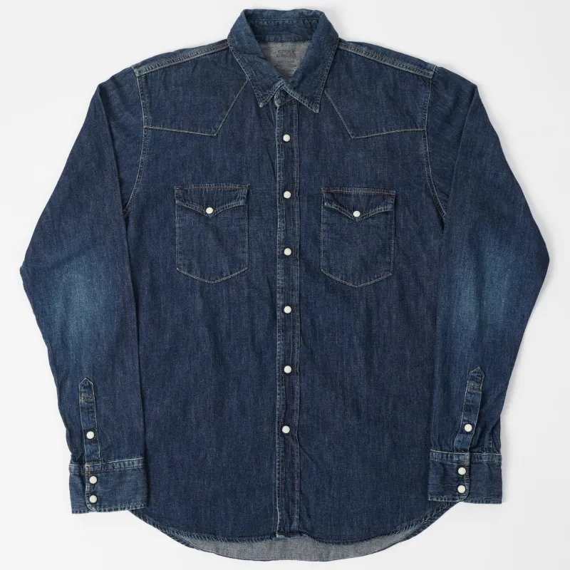 Spellbound 6oz Denim Western Shirt - Dark Wash sold by Son of a Stag