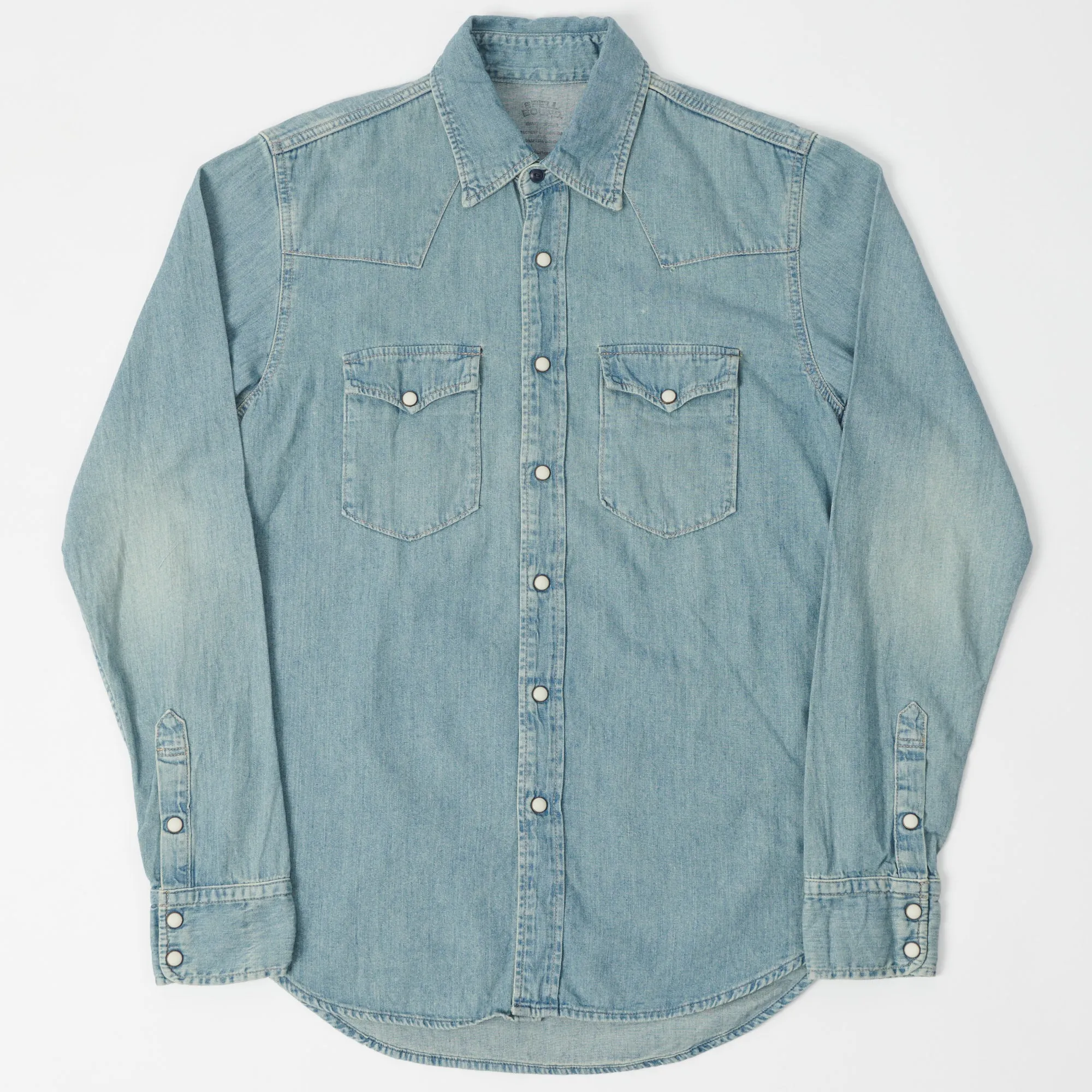 Spellbound 6oz Denim Western Shirt - Light Washed sold by Son of a Stag
