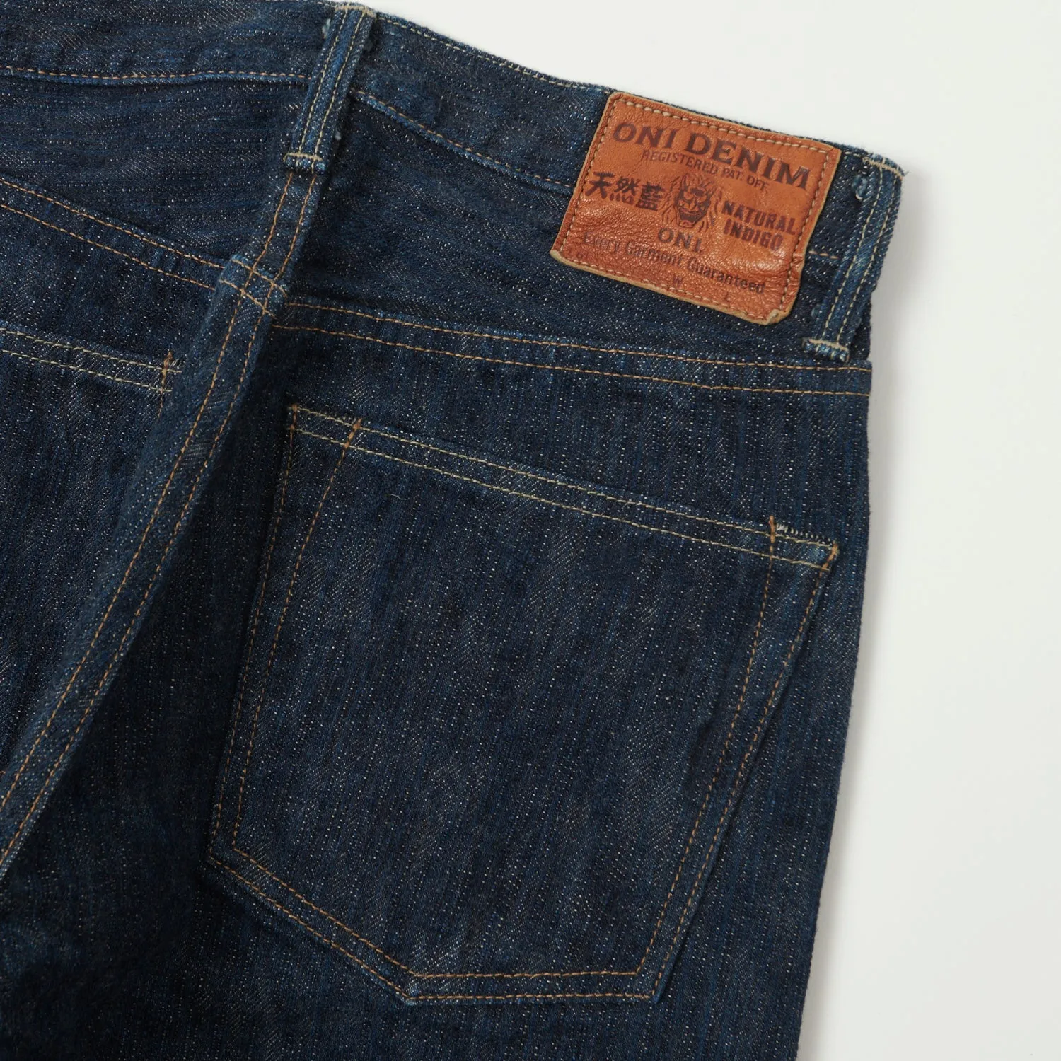 ONI Denim 266 Kase 16oz Natural Indigo 'Kabuki' Selvedge Wide Straight Jean - One Wash sold by Son of a Stag product image thumbnail 2