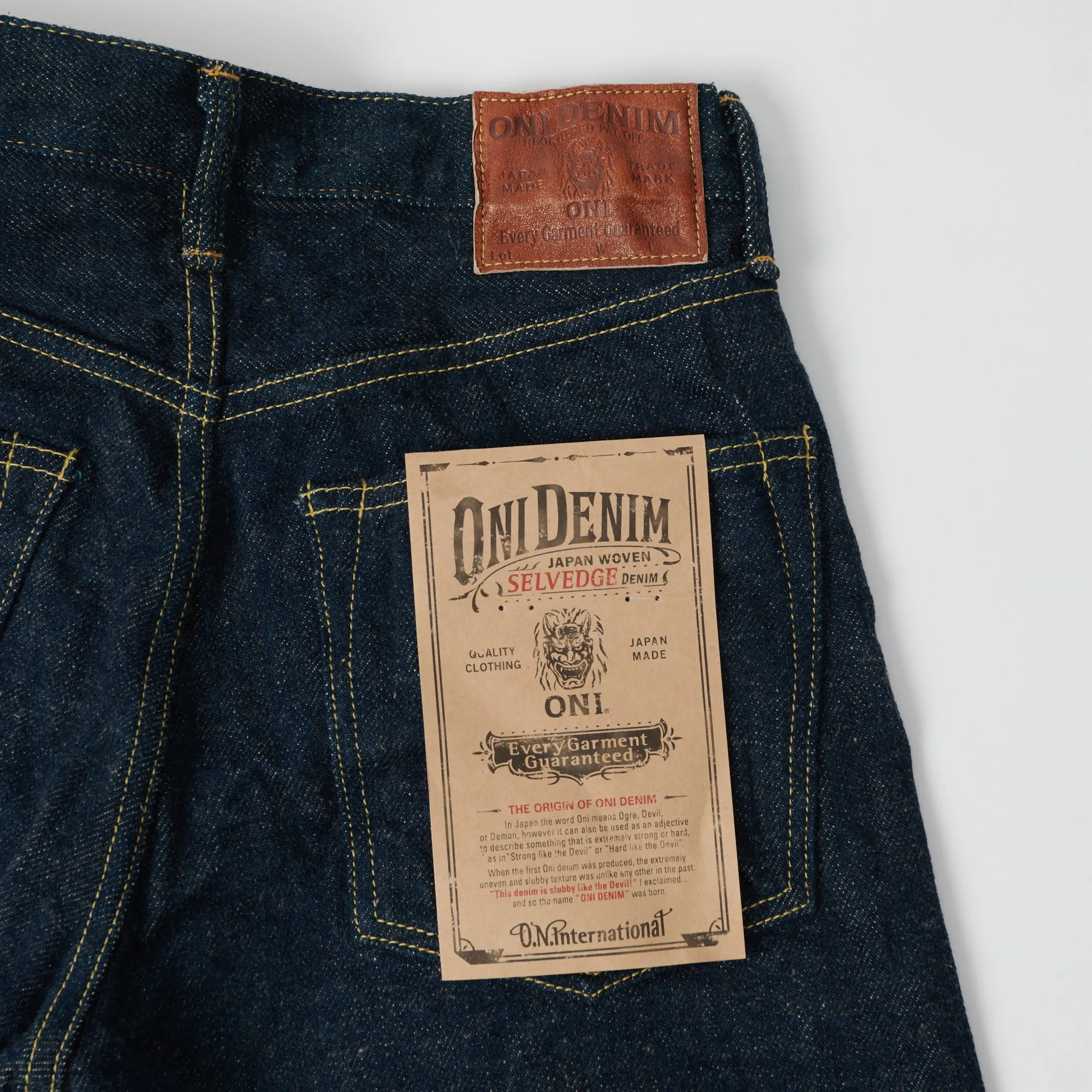 ONI Denim 246ZR 20oz 'Secret Denim' Relaxed Tapered Jean - One Wash sold by Son of a Stag product image thumbnail 5