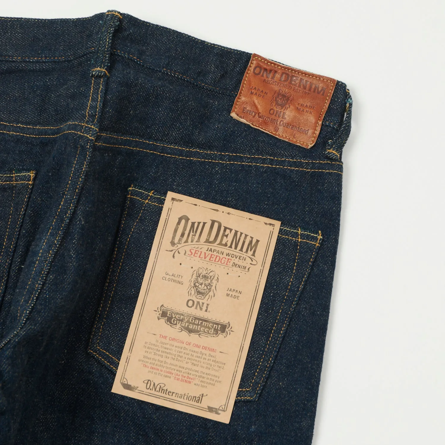 ONI Denim 622ZR 20oz Secret Denim Relaxed Tapered Jean - One Wash sold by Son of a Stag product image thumbnail 2