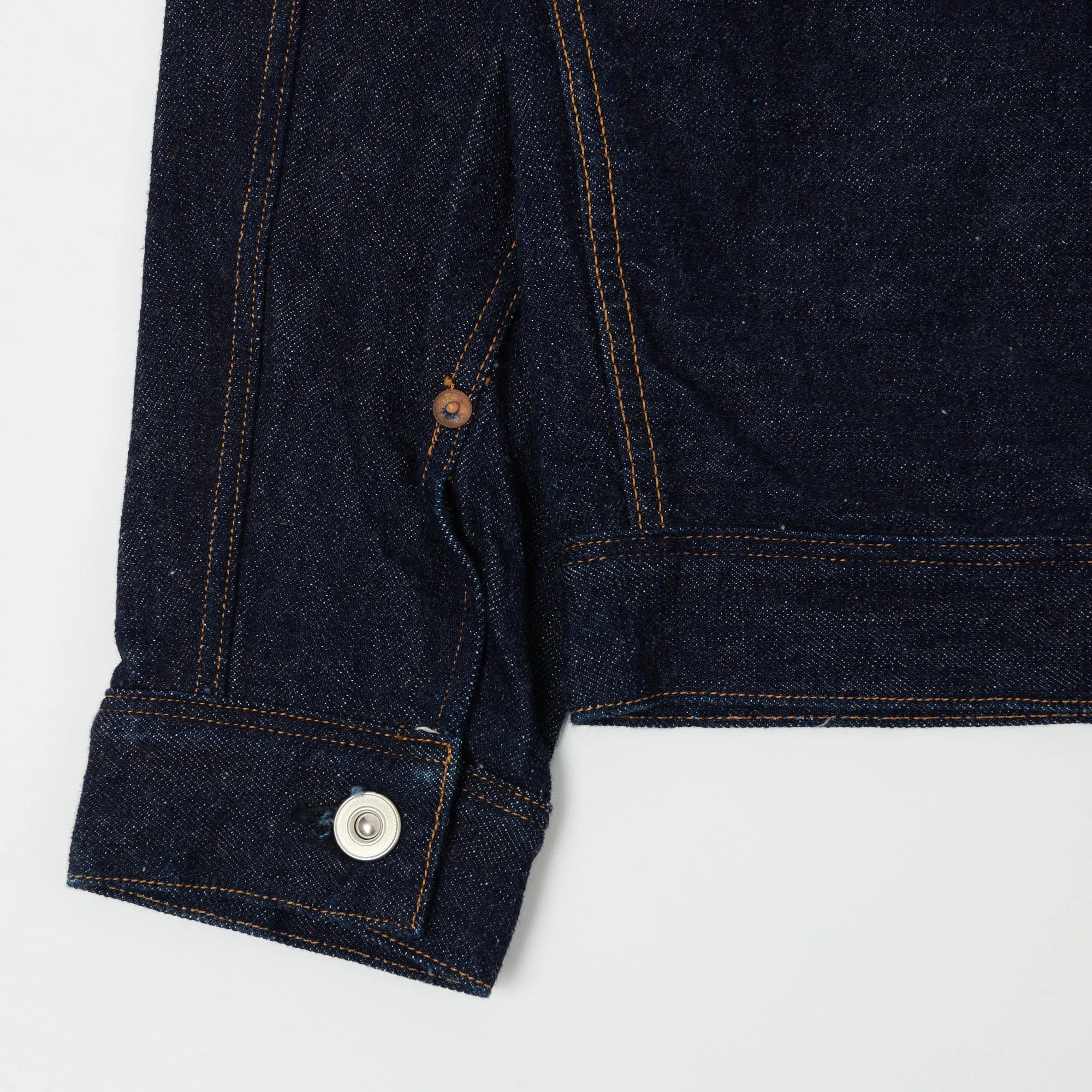 Warehouse & Co 'Brown-Duck & Digger' Denim Blouse Jacket - Rinsed sold by Son of a Stag product image thumbnail 4