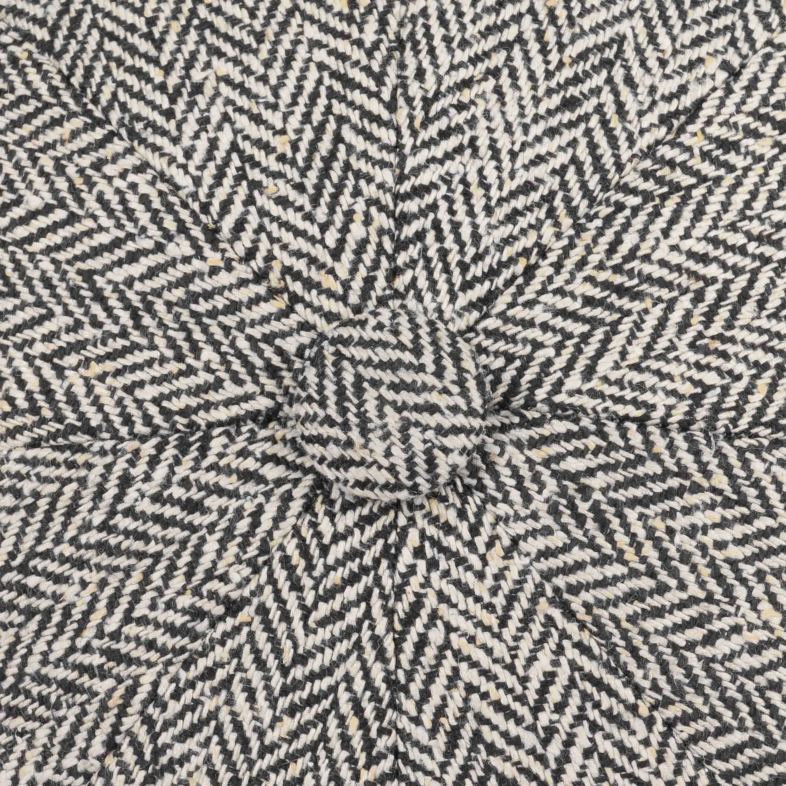 Stetson Hatteras Silk Herringbone Flat Cap - Black/White sold by Son of a Stag product image thumbnail 5