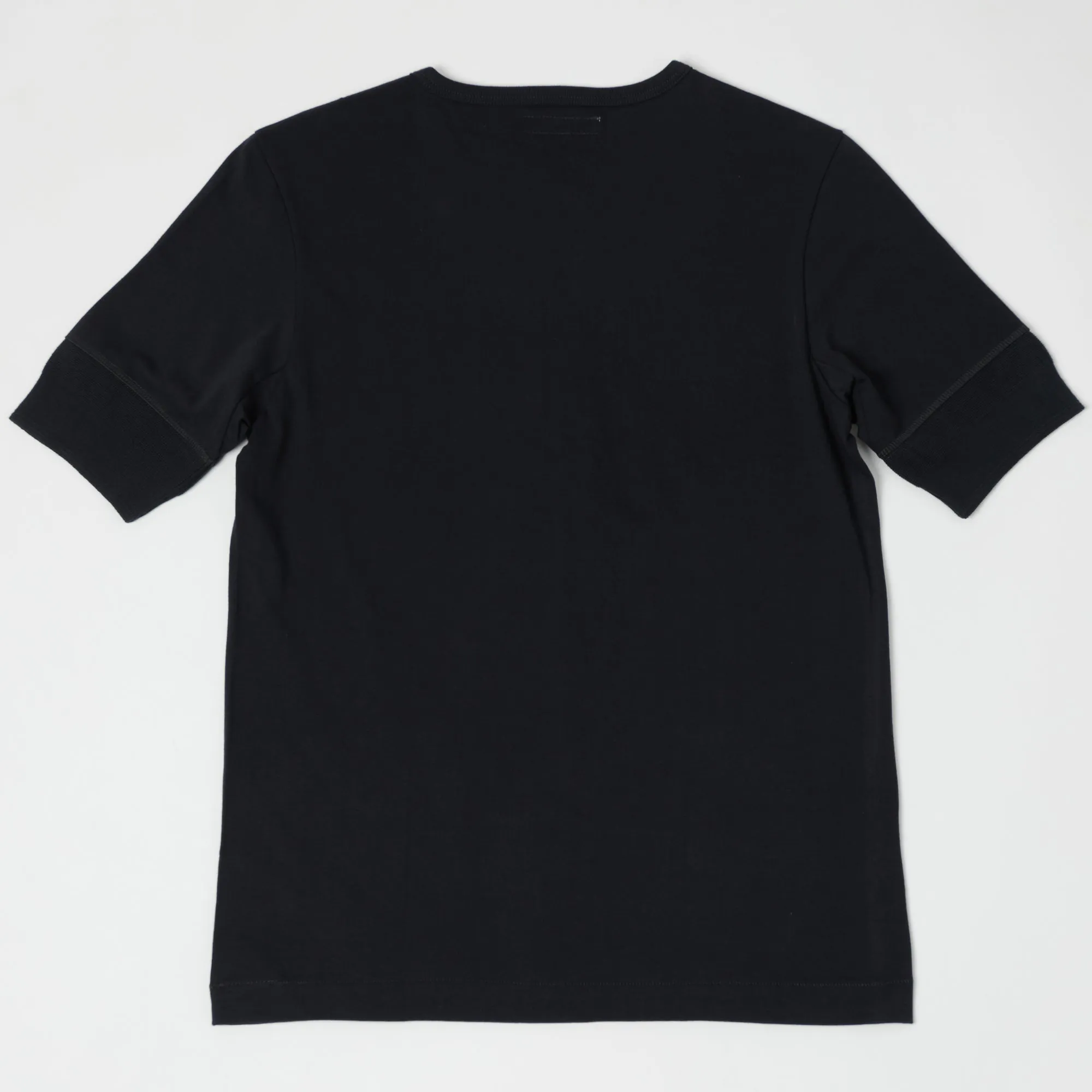 Merz b. Schwanen 207 Short Sleeve Henley - Charcoal sold by Son of a Stag product image thumbnail 3