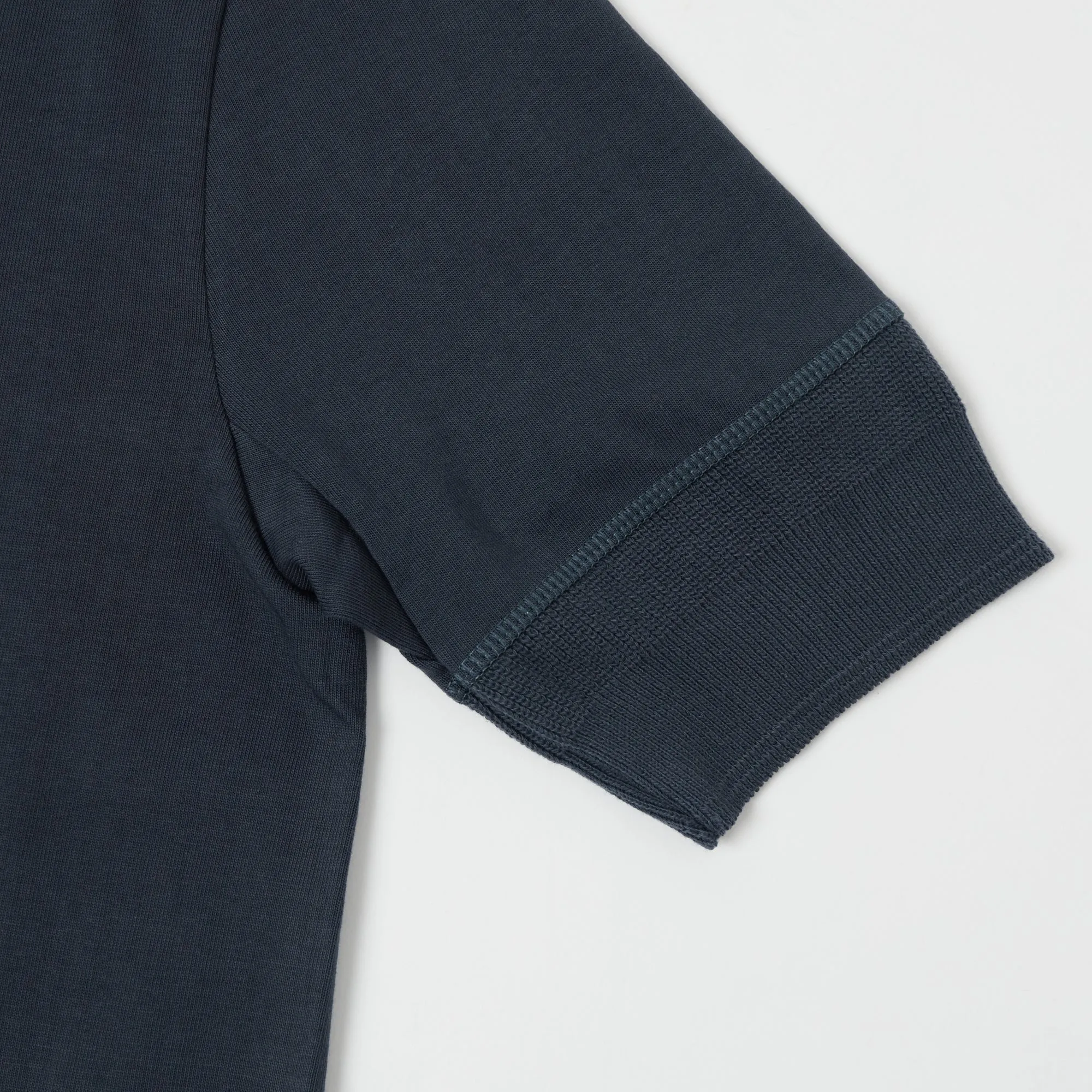 Merz b. Schwanen 207 Short Sleeve Henley - Navy sold by Son of a Stag product image thumbnail 4