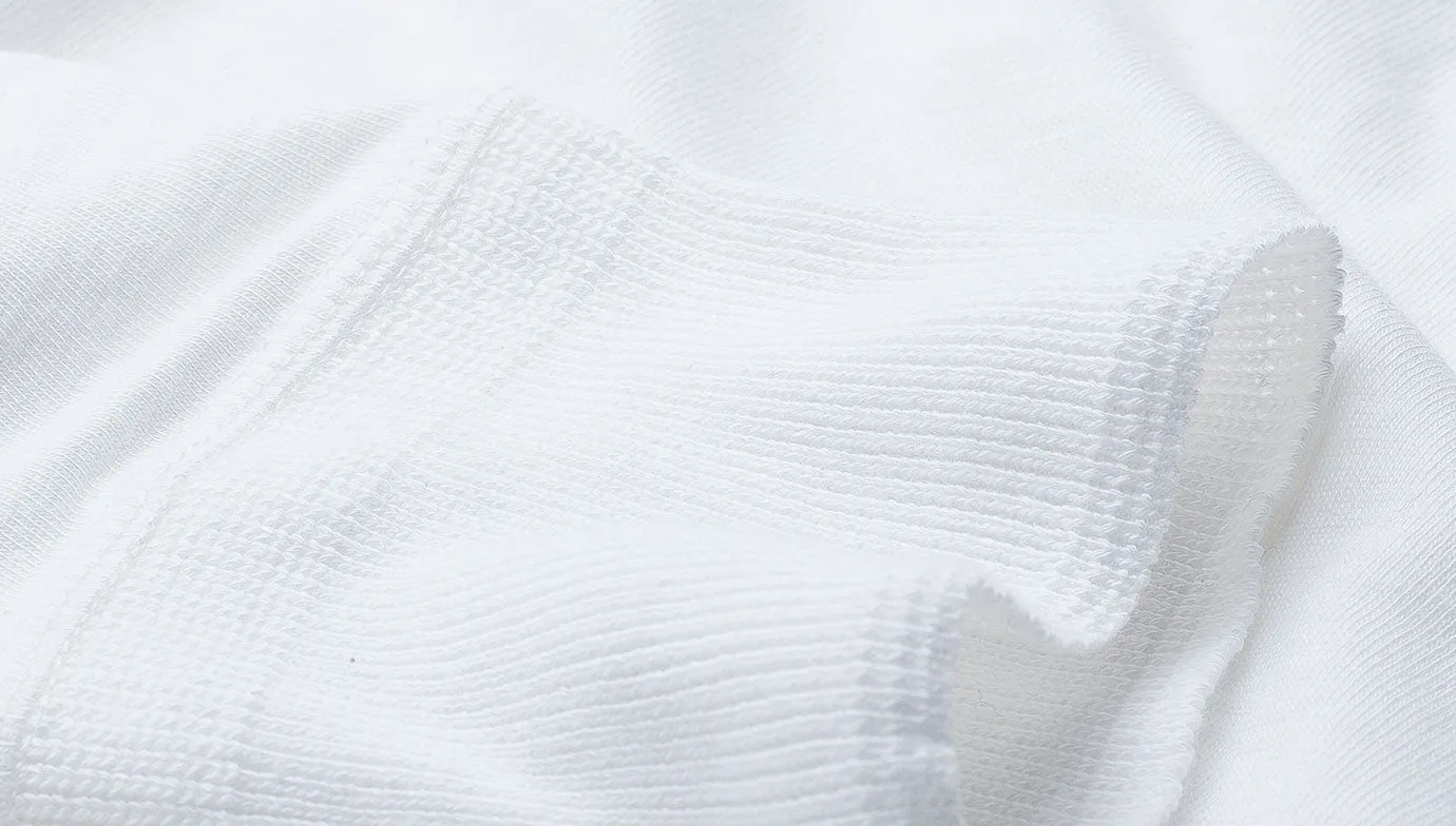 Merz b. Schwanen 102 Lightweight Long Sleeve Henley - White sold by Son of a Stag product image thumbnail 3