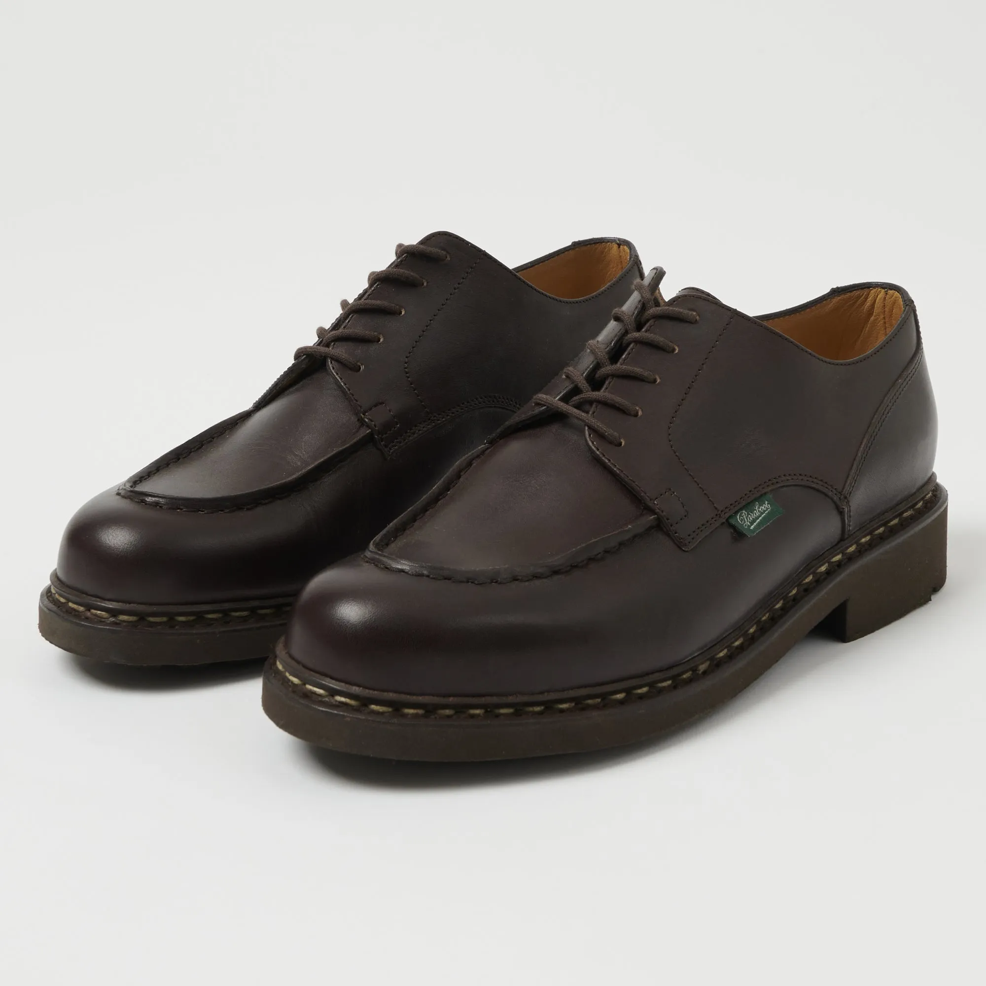 Paraboot Chambord Tex Shoe - Brown Lisse Café sold by Son of a Stag