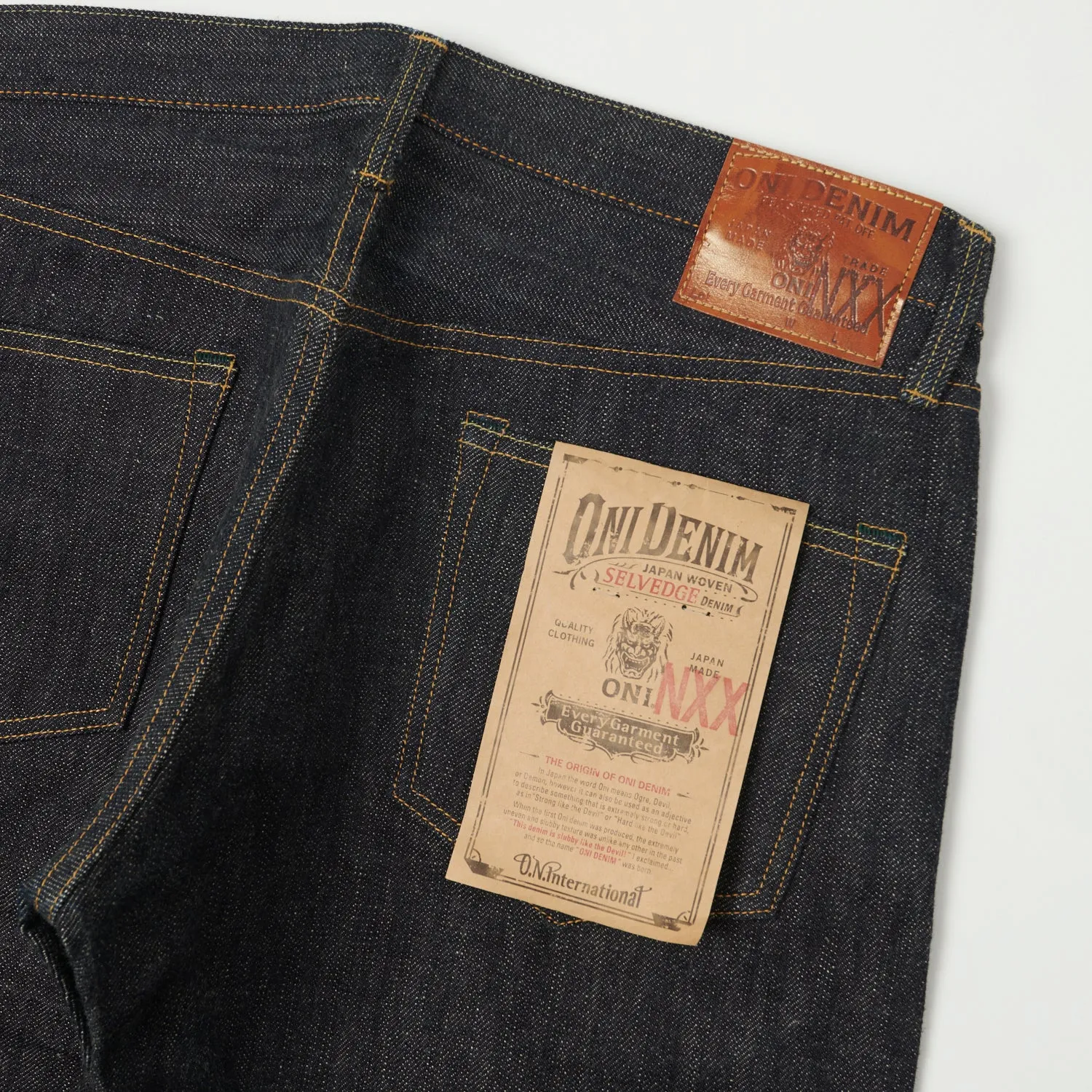 ONI Denim 622NXX 17oz Low Tension Regular Tapered Jean - Raw sold by Son of a Stag product image thumbnail 2